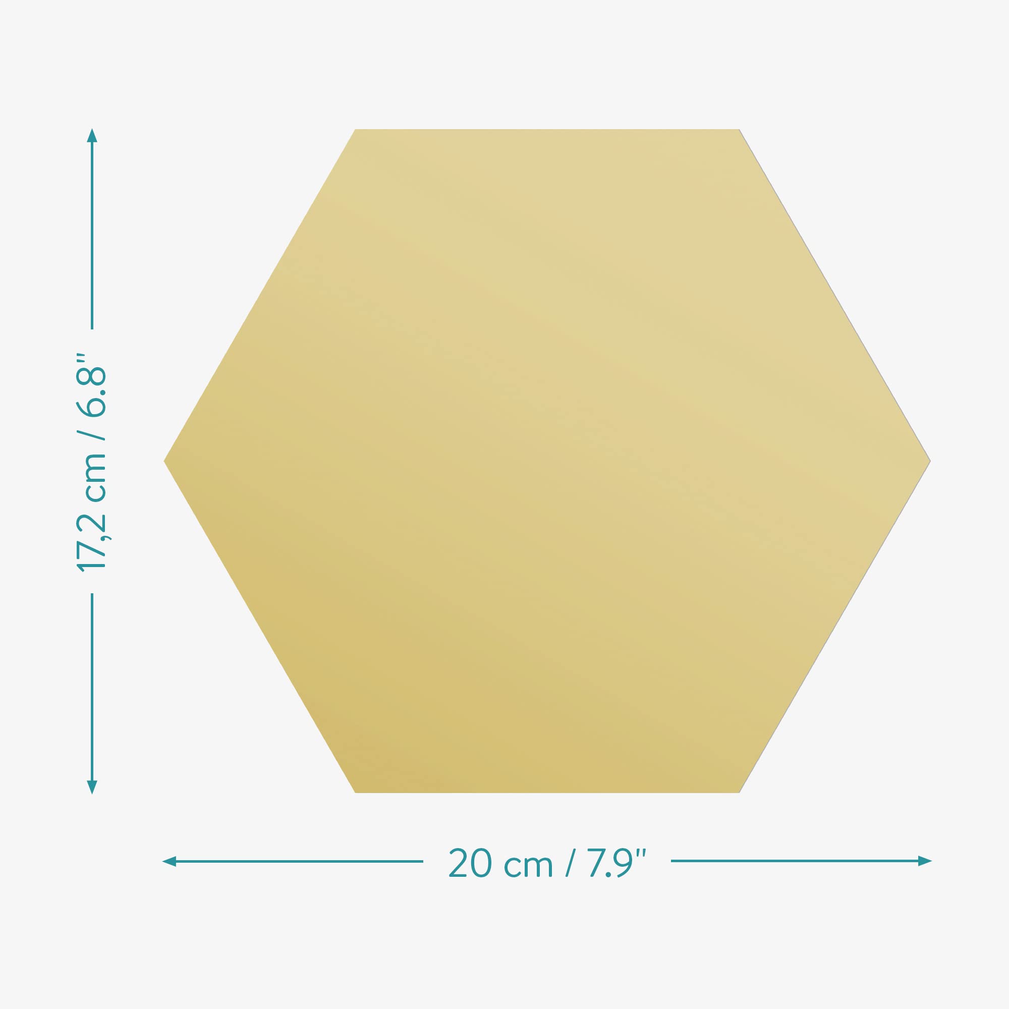 navaris-living-acrylic-hexagon-tiles-12er-set-b-gold-silber-bronze image 6