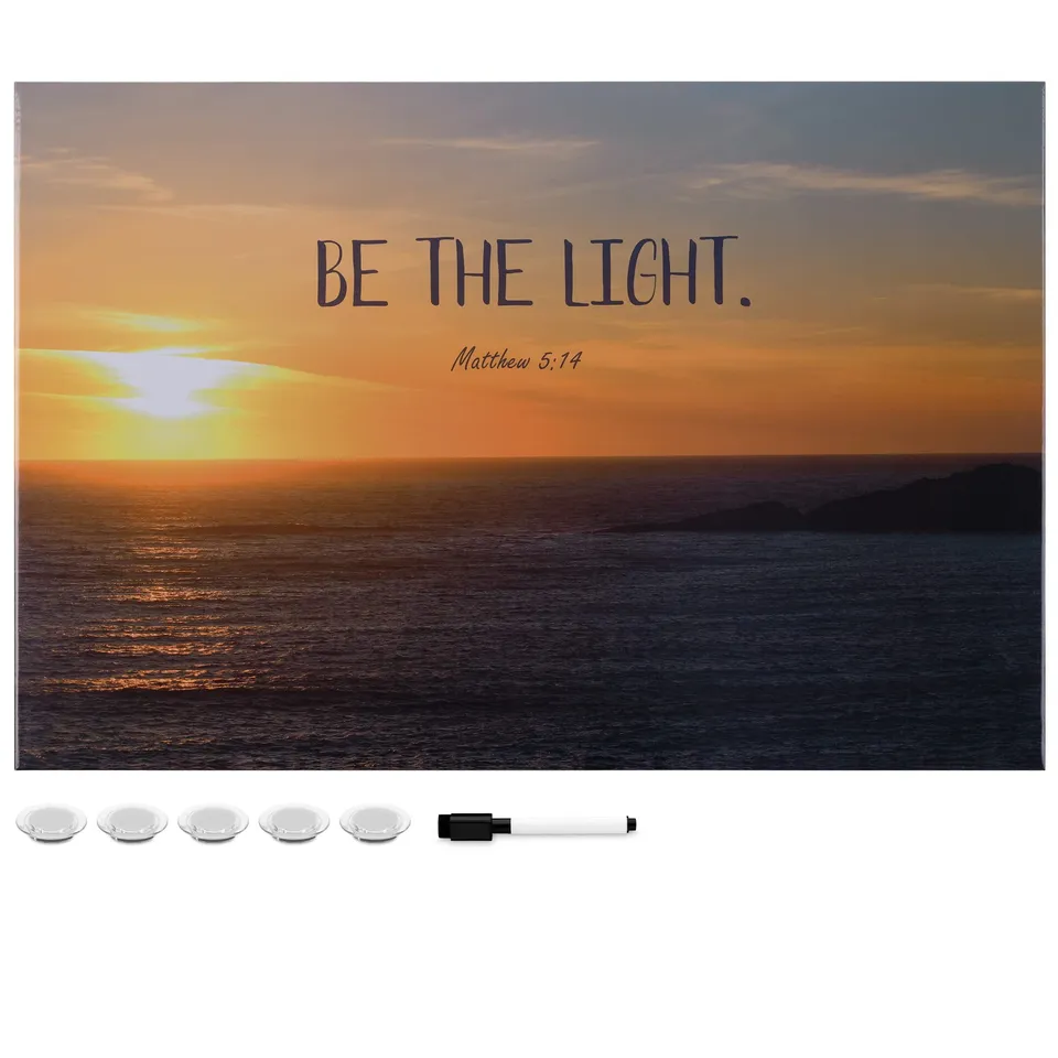 navaris-magnettafel-whiteboard-40-6x61-be-the-light image 1