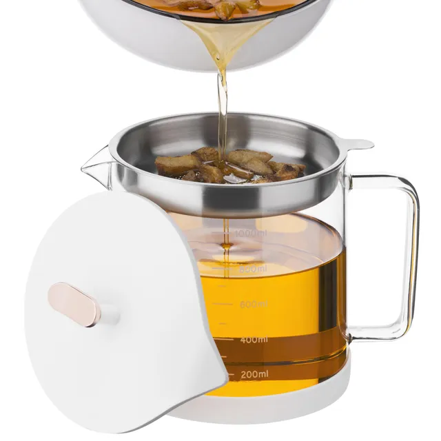 navaris-kitchen-fettbeh-lter-1l-glas-mit-sieb-borosilikat image 1