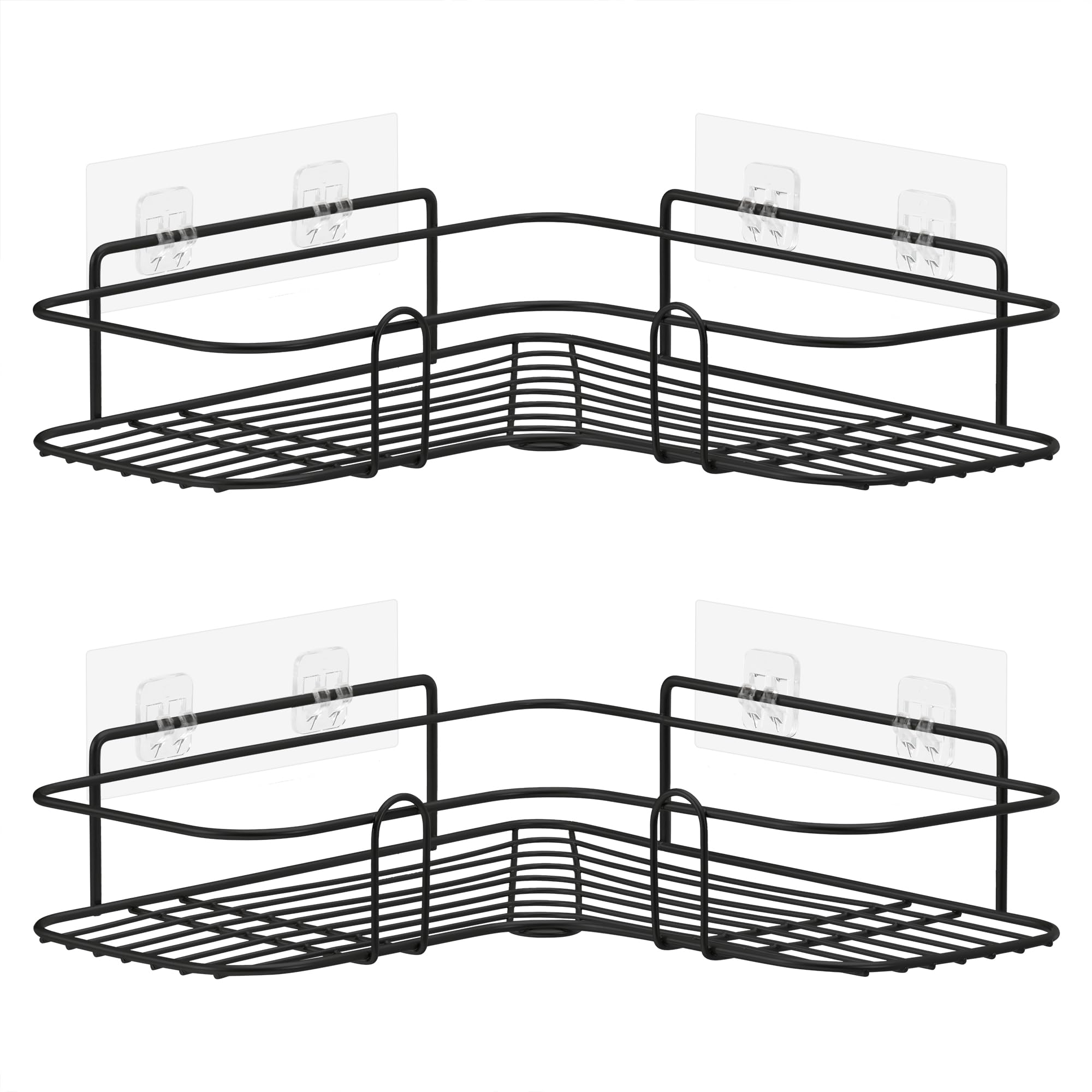 navaris-duschablage-ohne-bohren-eckregal-2er-set-schwarz image 7