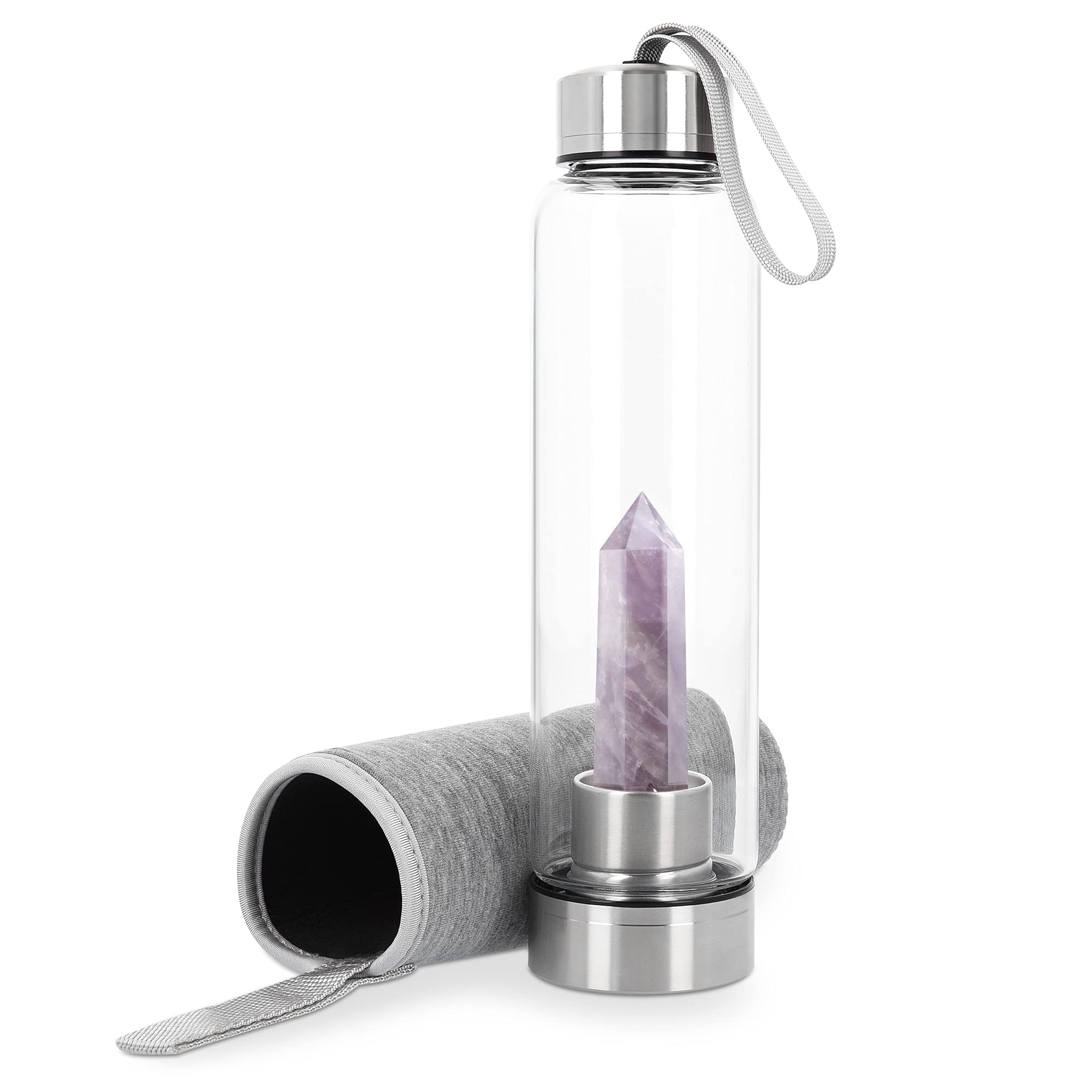 navaris-kitchen-kristall-trinkflasche-glas-500-ml-amethyst-mit-h-lle image 7