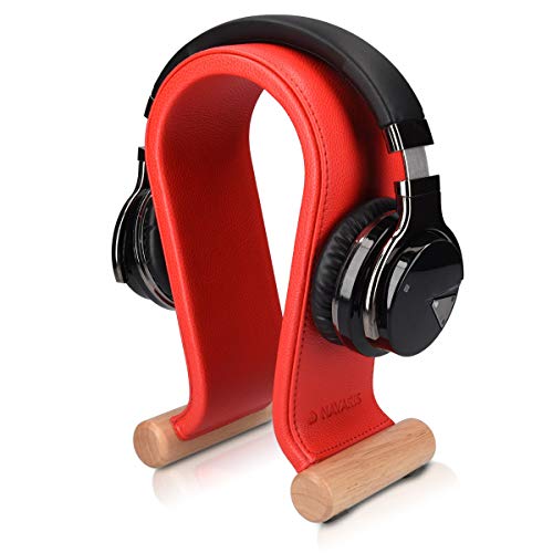 navaris-omega-kopfh-rerst-nder-headset-halter-rot-kunstleder image 7