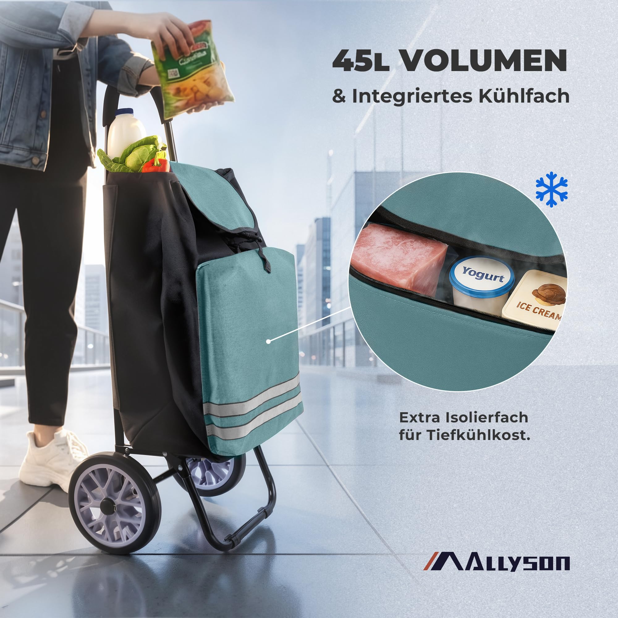 allyson-shopping-trolley-45l-gr-n-k-hltasche-klappbar image 2