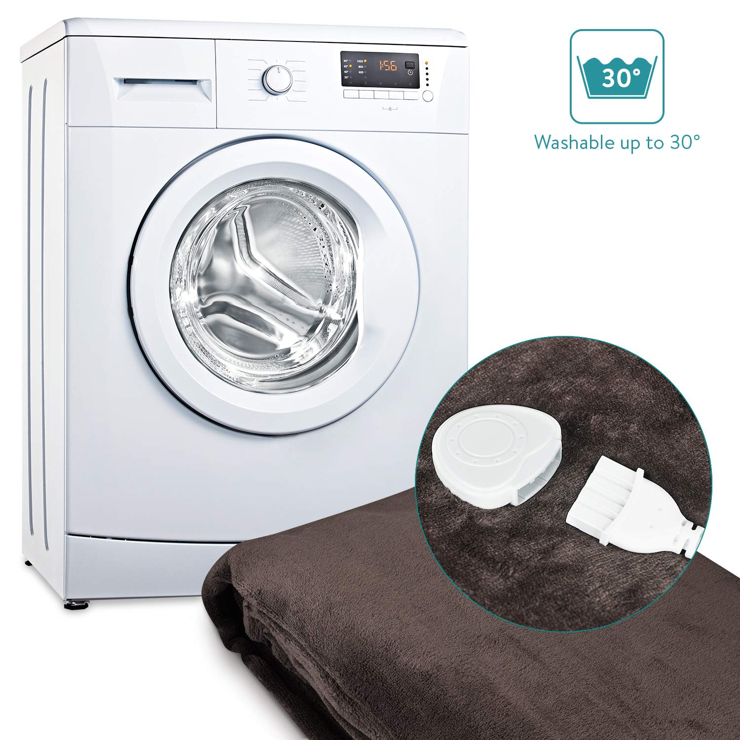 navaris-heizdecke-elektrisch-180x130-dunkelbraun-3-stufen-xxl image 4