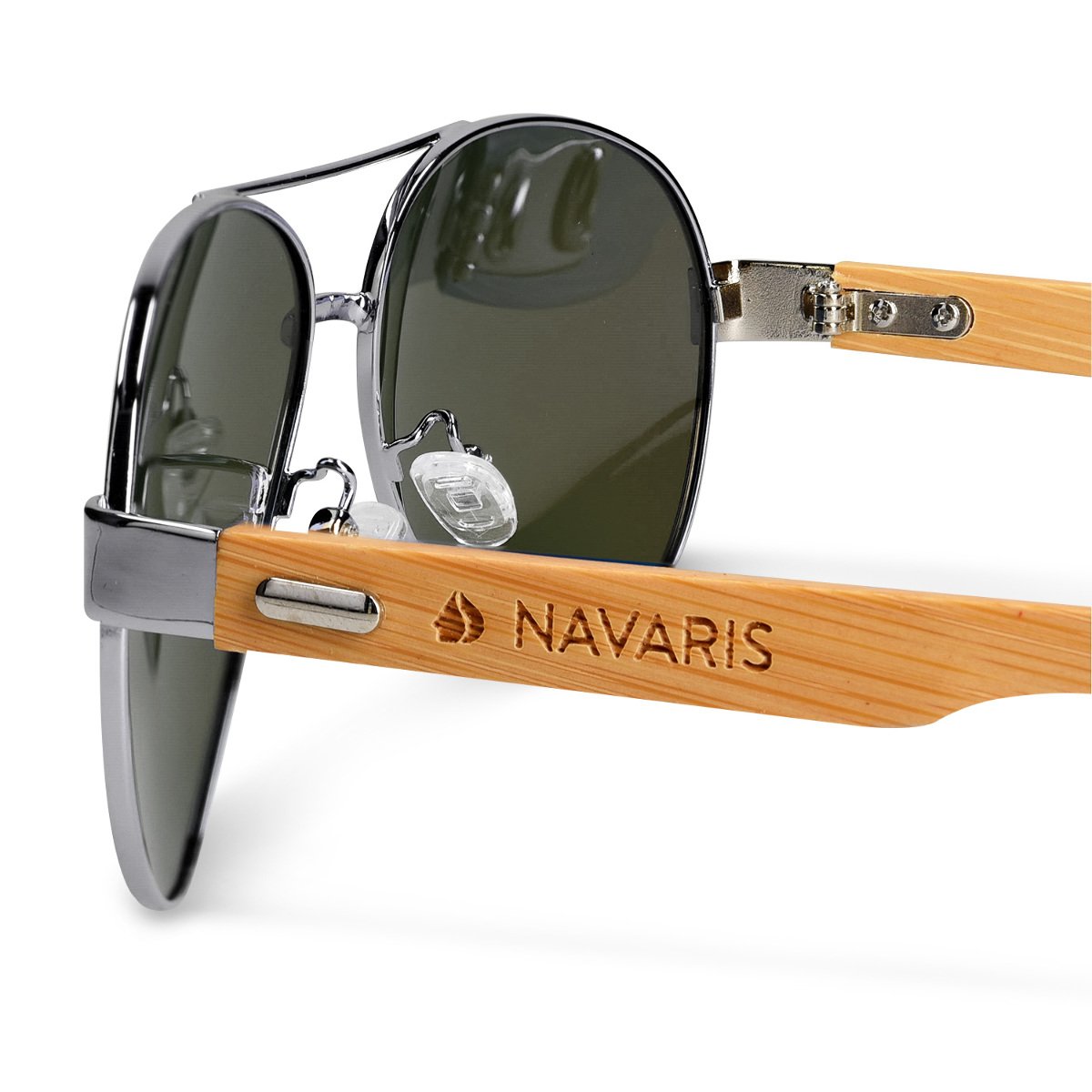 navaris-beauty-fliegerbrille-polarisiert-holz-sonnenbrille image 3
