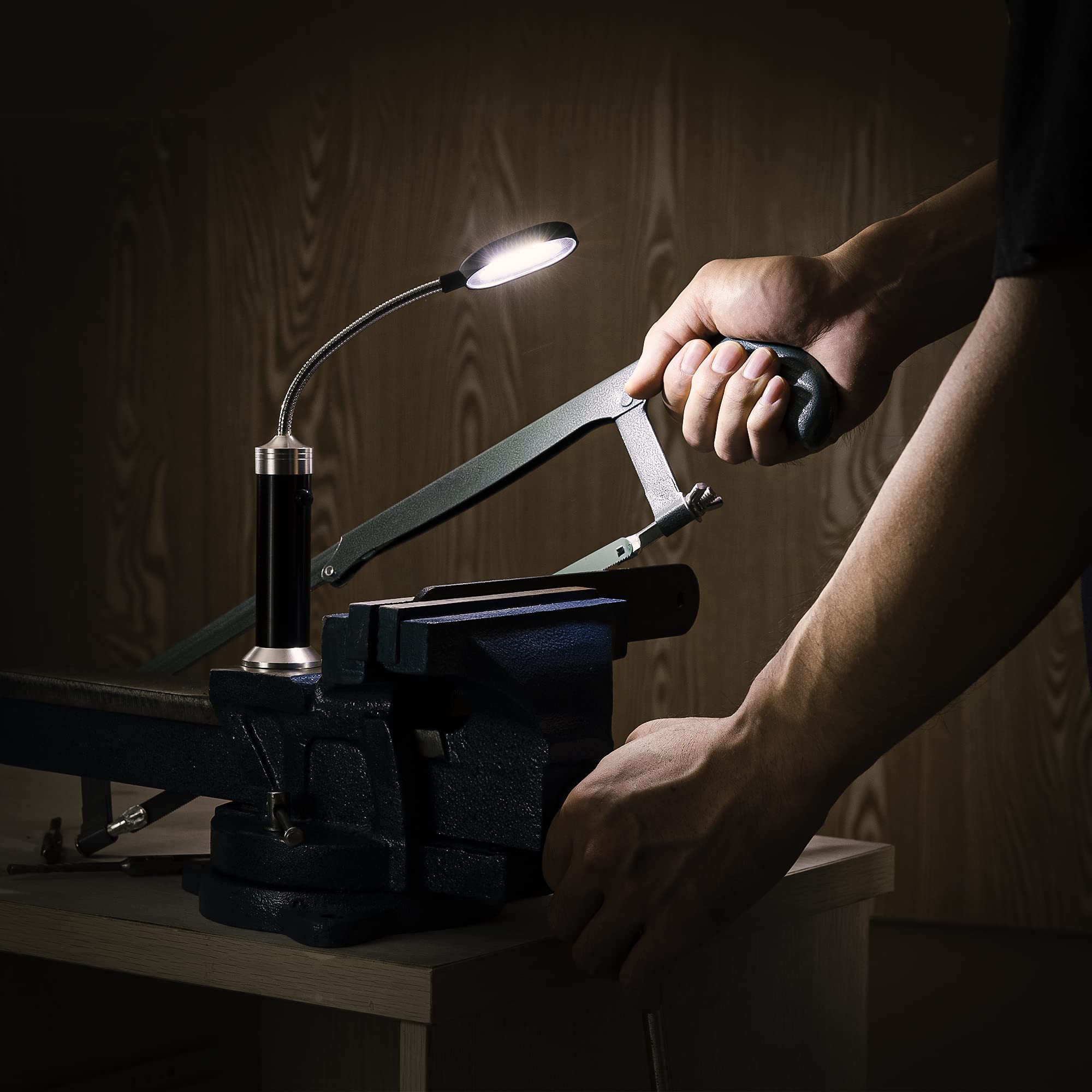 navaris-grilllampe-magnetisch-2er-set-cob-led-360-schwenkbar image 3