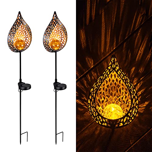 navaris-garden-led-solar-gartenfackel-tropfen-90-cm-2er image 8
