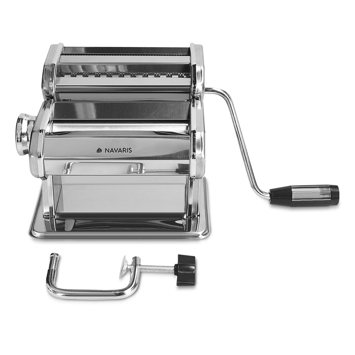 navaris-kitchen-nudelmaschine-manuell-stahl-f-r-spaghetti image 5
