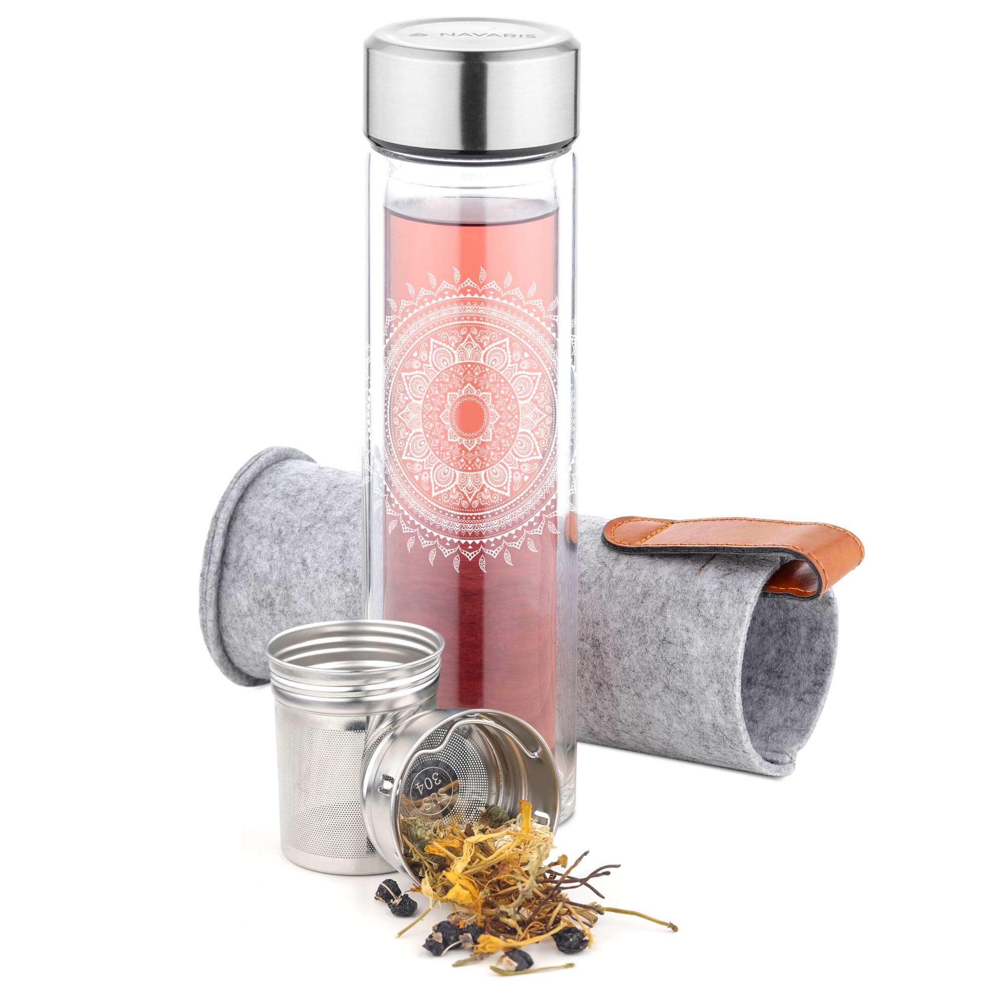 navaris-kitchen-teeflasche-glas-500ml-mit-sieb-und-filzh-lle-2 image 1