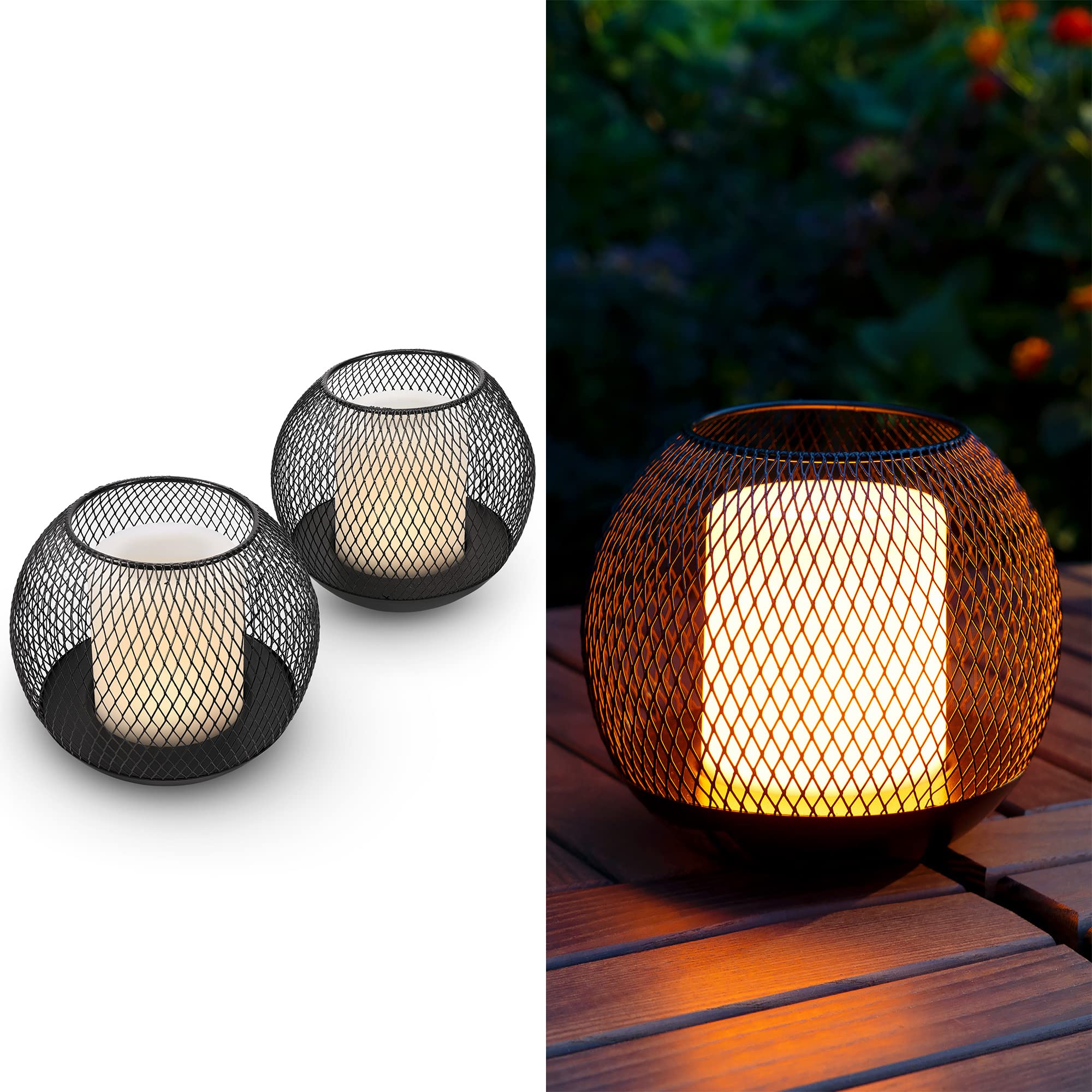 navaris-solar-gartenkerze-led-2er-set-laterne-ip44 image 1
