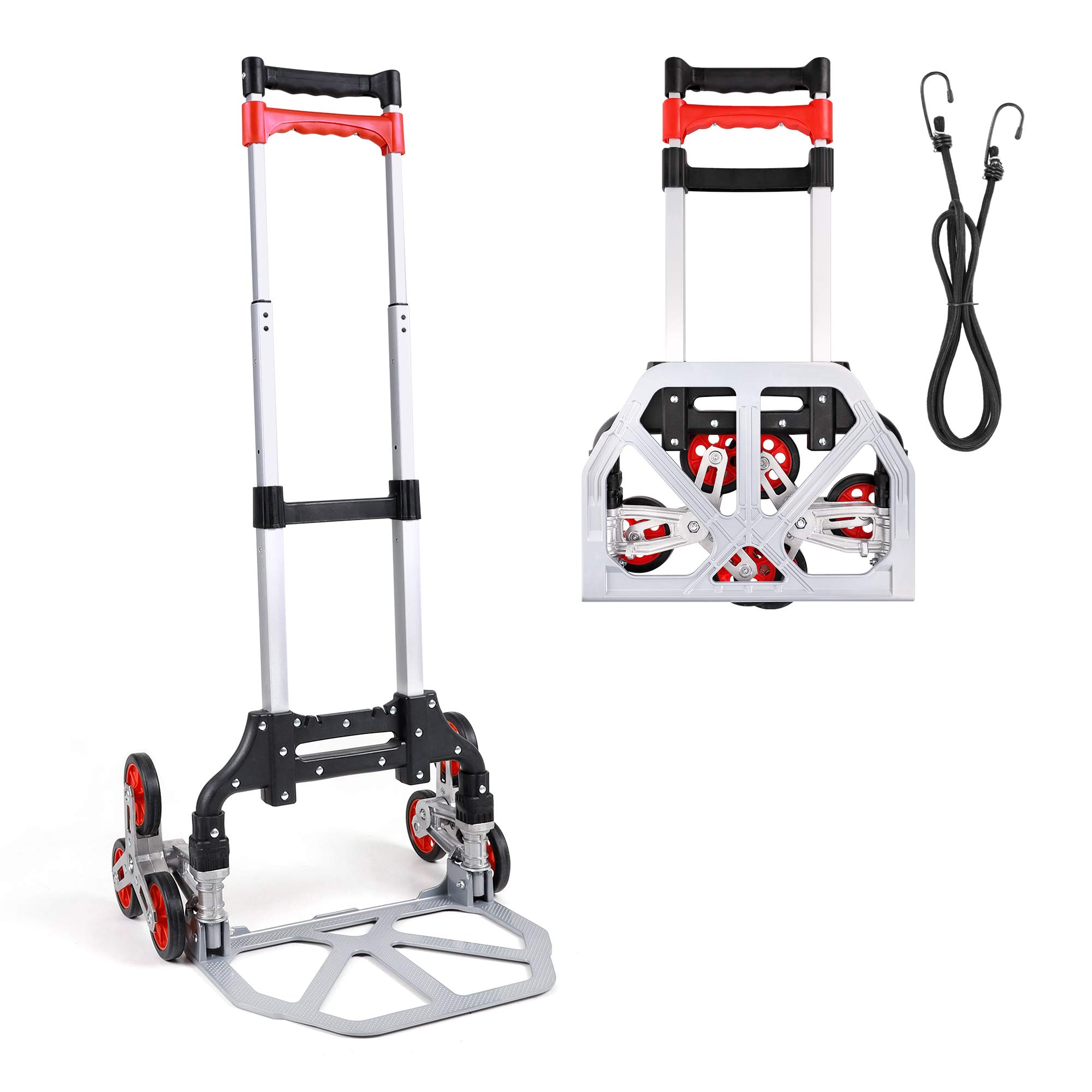 navaris-sackkarre-faltbar-alu-treppensteiger-70-kg-mit-gurt image 5