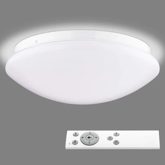 navaris-lighting-led-deckenleuchte-milchglas-12w-26-cm-dimmbar image 1
