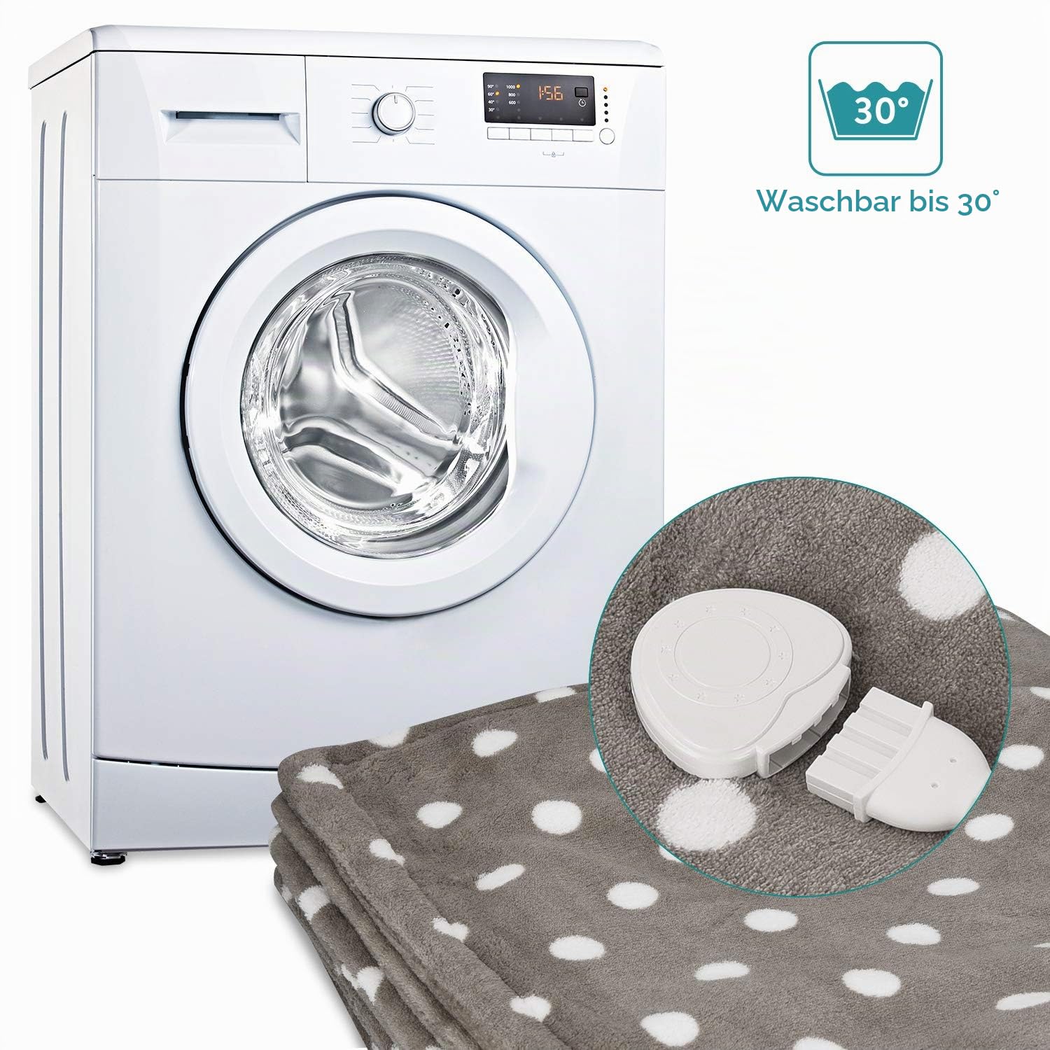 navaris-heizdecke-elektrisch-180x130-dunkelgrau-3-stufen-xxl image 4