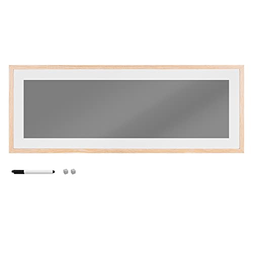navaris-memoboard-glas-80x30cm-grau-mit-stift image 7