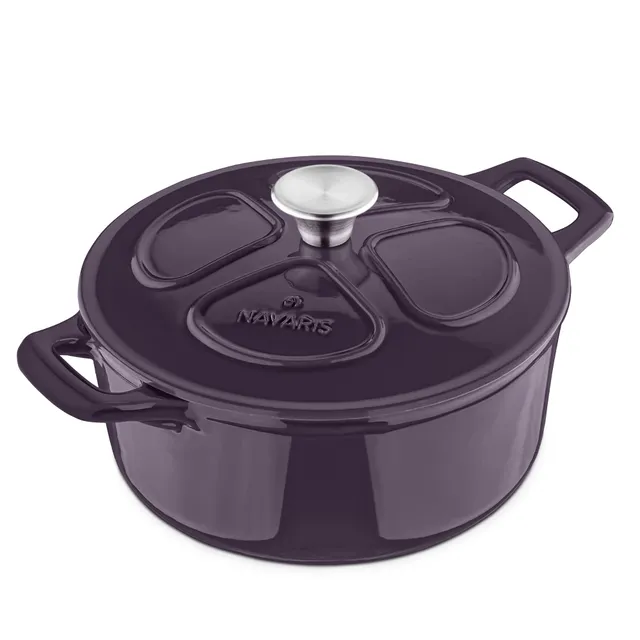 navaris-kitchen-gusseisen-topf-3-5l-24cm-br-ter-emailliert image 1