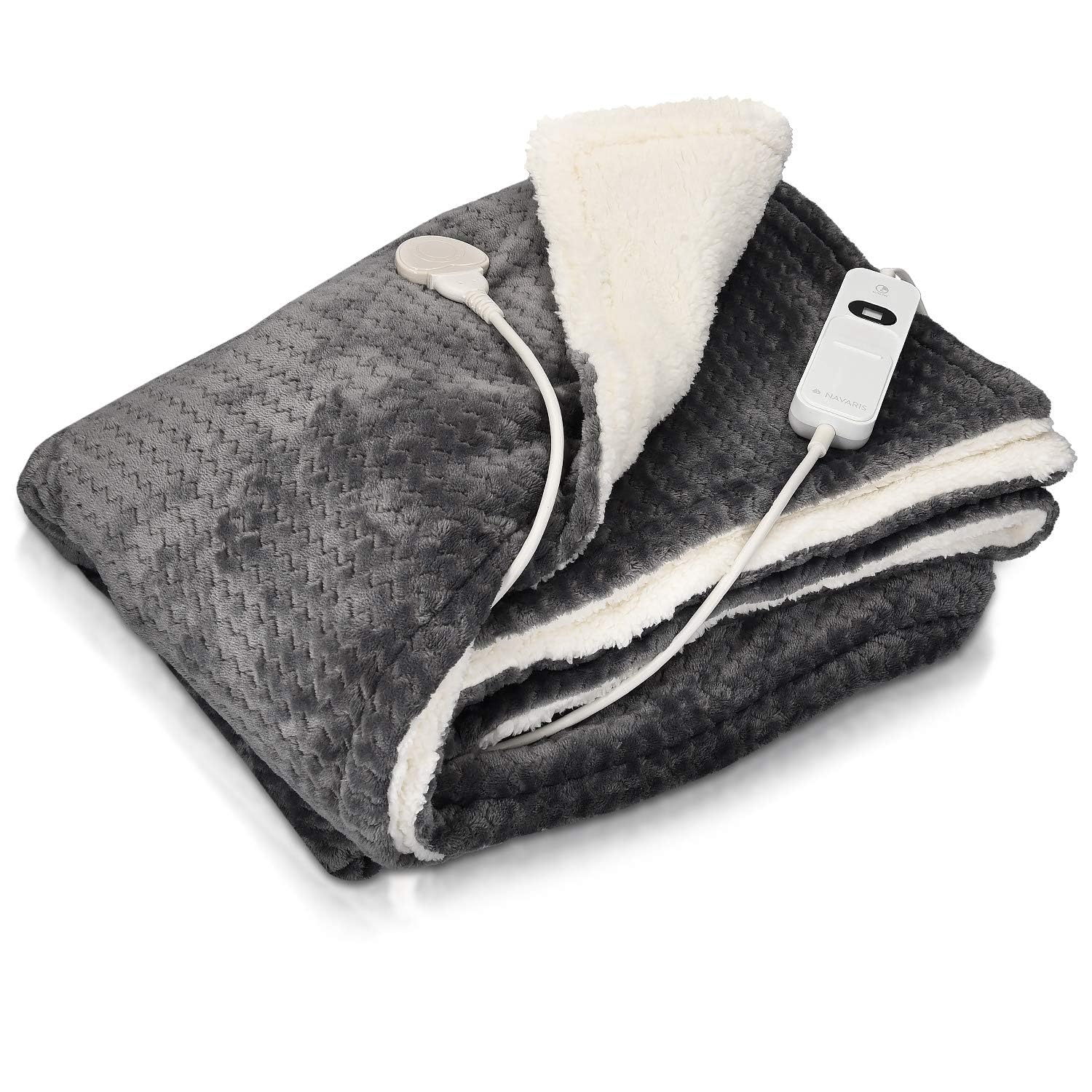 navaris-w-rmedecke-heizdecke-180x130cm-grau-3-stufen image 1