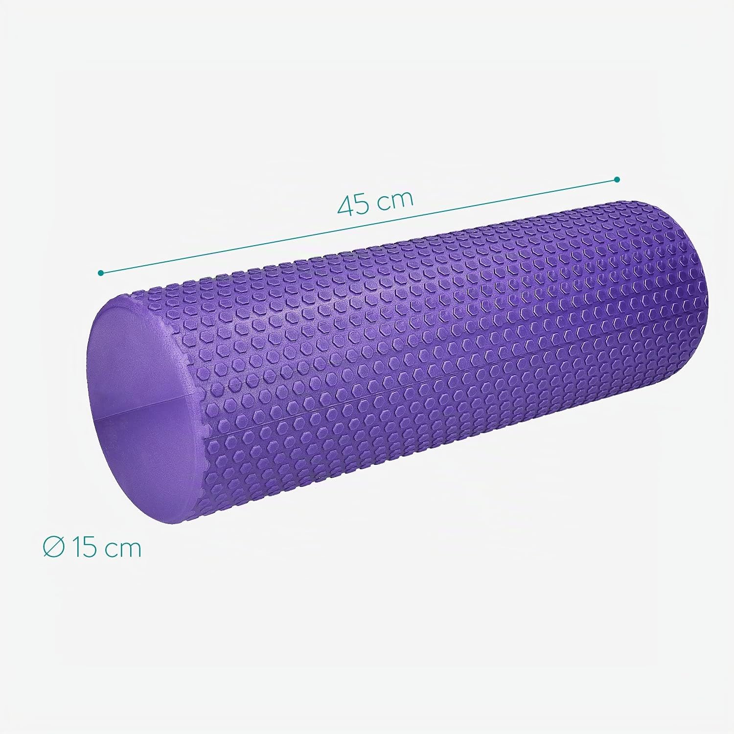 navaris-pilates-rolle-45x15cm-faszienrolle-yoga-lila-noppen image 4