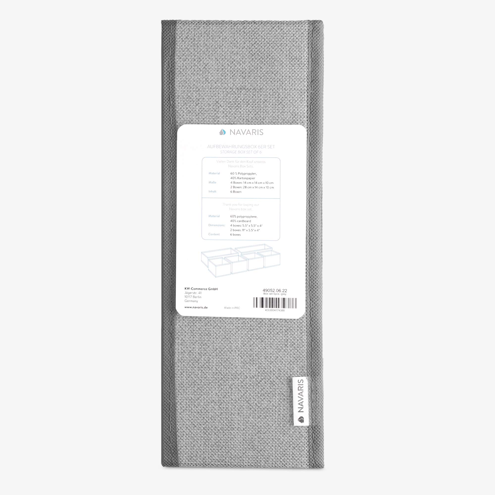 navaris-living-aufbewahrungsboxen-12er-set-grau-faltbar image 7