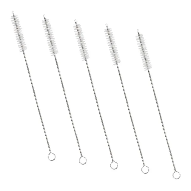 navaris-strohhalm-b-rste-5er-set-edelstahl-nylon-20cm image 1