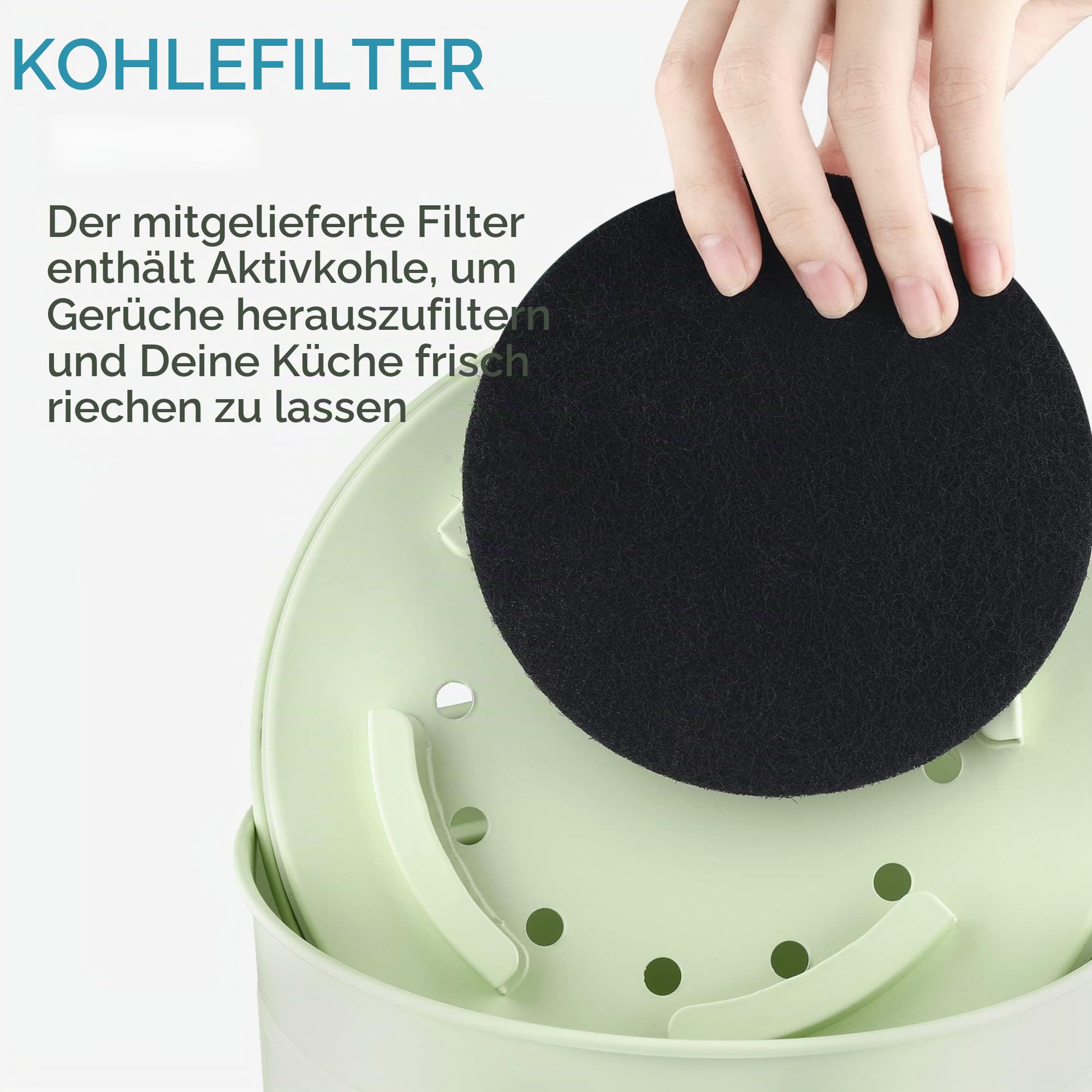 navaris-komposteimer-3l-biom-lleimer-mintgr-n-filter image 3