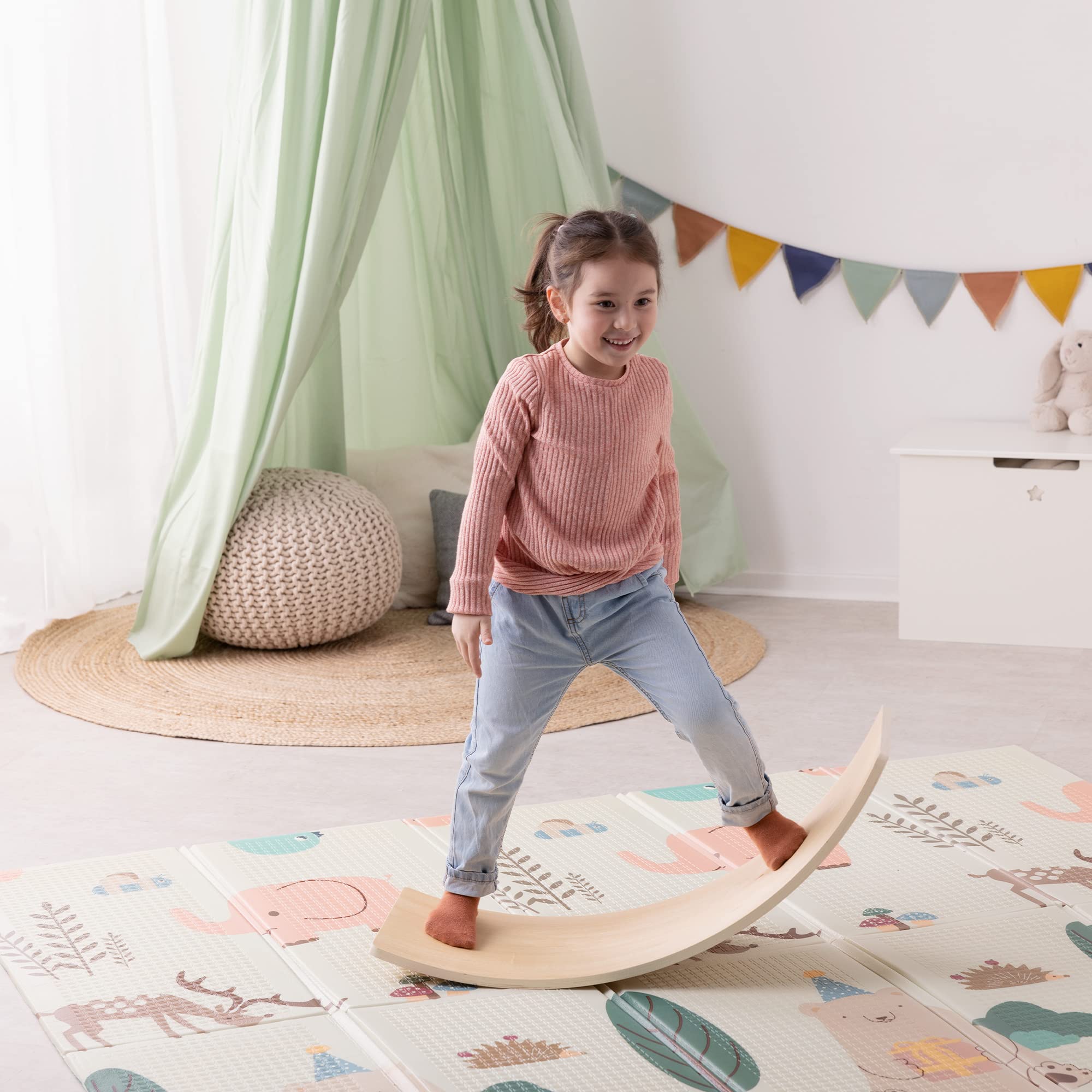 navaris-children-baby-spielmatte-200x180-faltbar-gr-n-beige-wasserdicht image 6