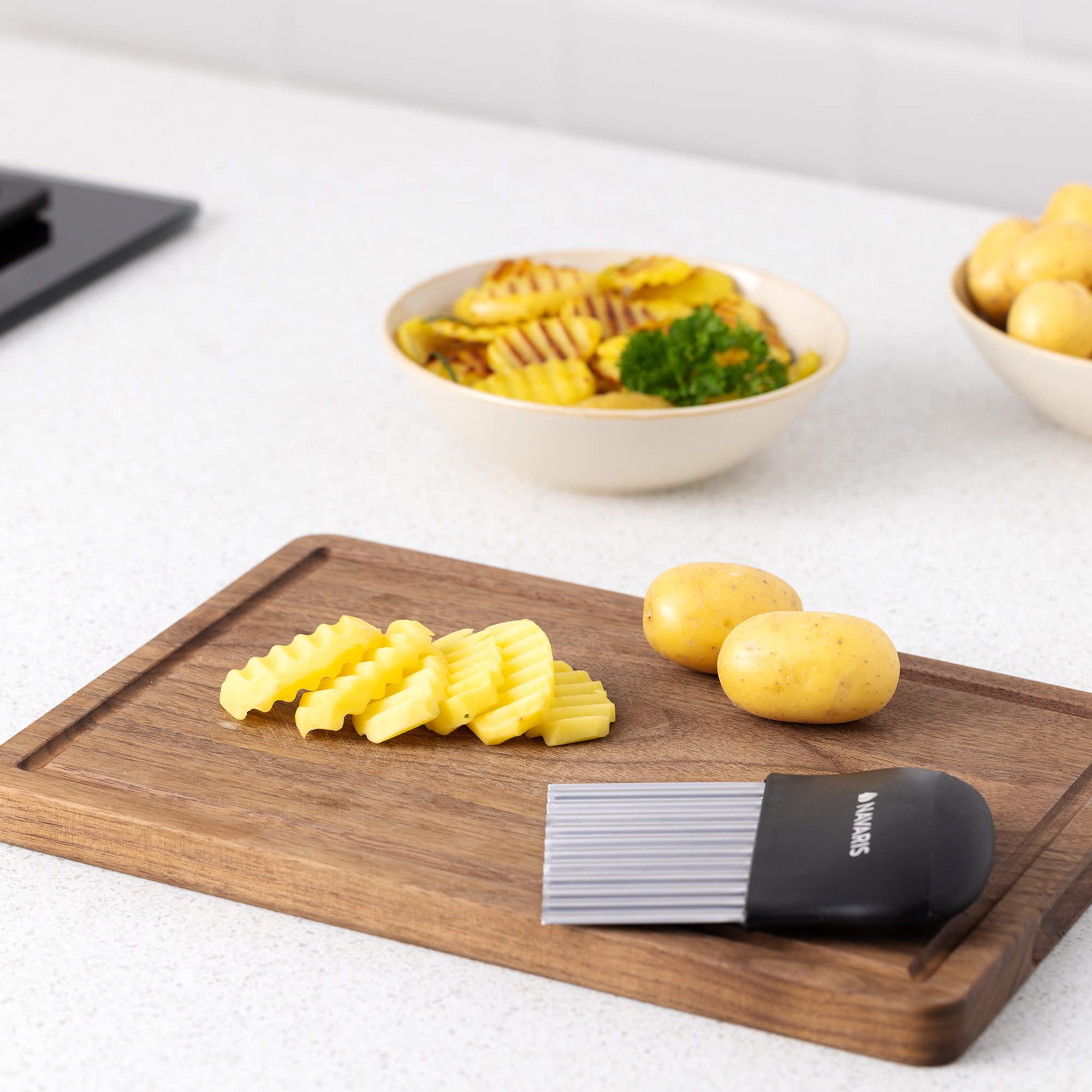 navaris-kitchen-3er-kartoffelsch-ler-wellenschneider-schwarz image 6