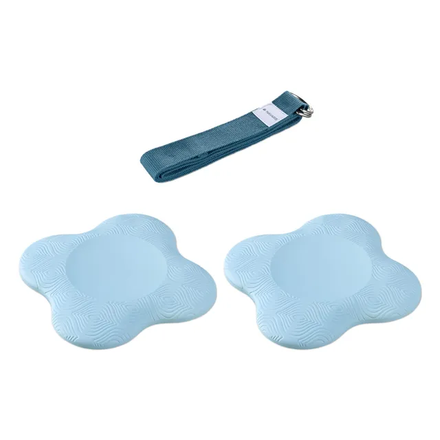 navaris-sport-yoga-set-3tlg-kniekissen-gurt-183cm-tpe-f-r-dehnen image 1