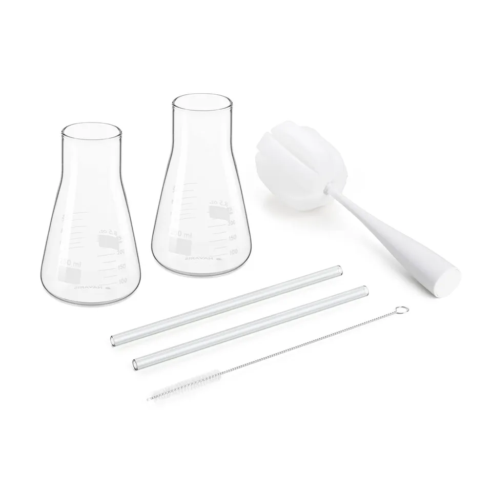 navaris-kitchen-laborgl-ser-2er-set-250-ml-strohhalm image 1