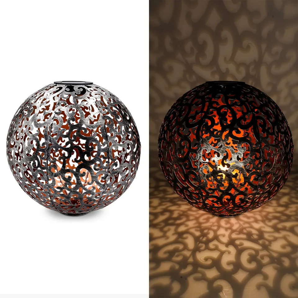 navaris-lighting-led-solar-kugel-metall-silber-30cm image 1