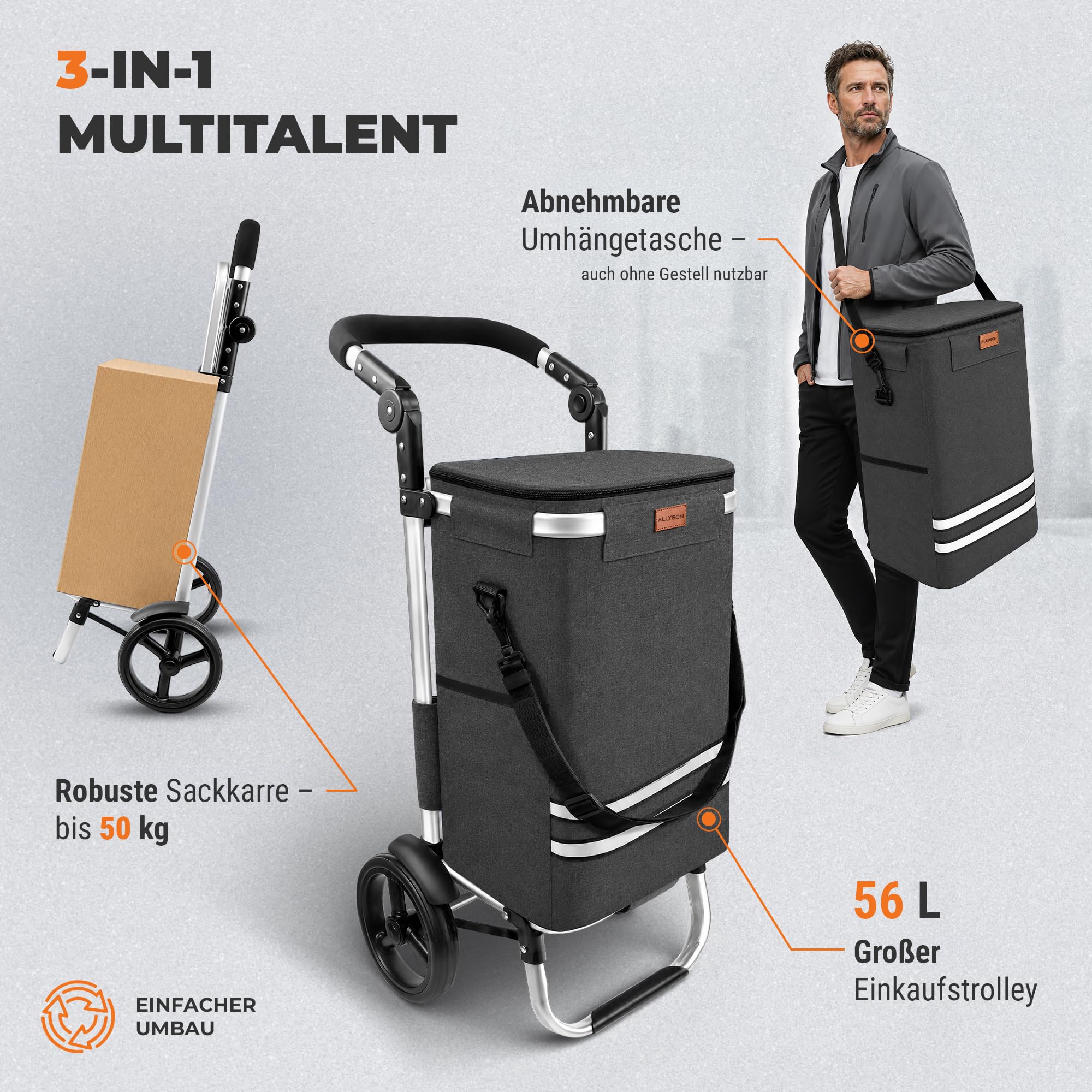 allyson-shopping-trolley-einkaufstrolley-grau-56l-klappbar image 4