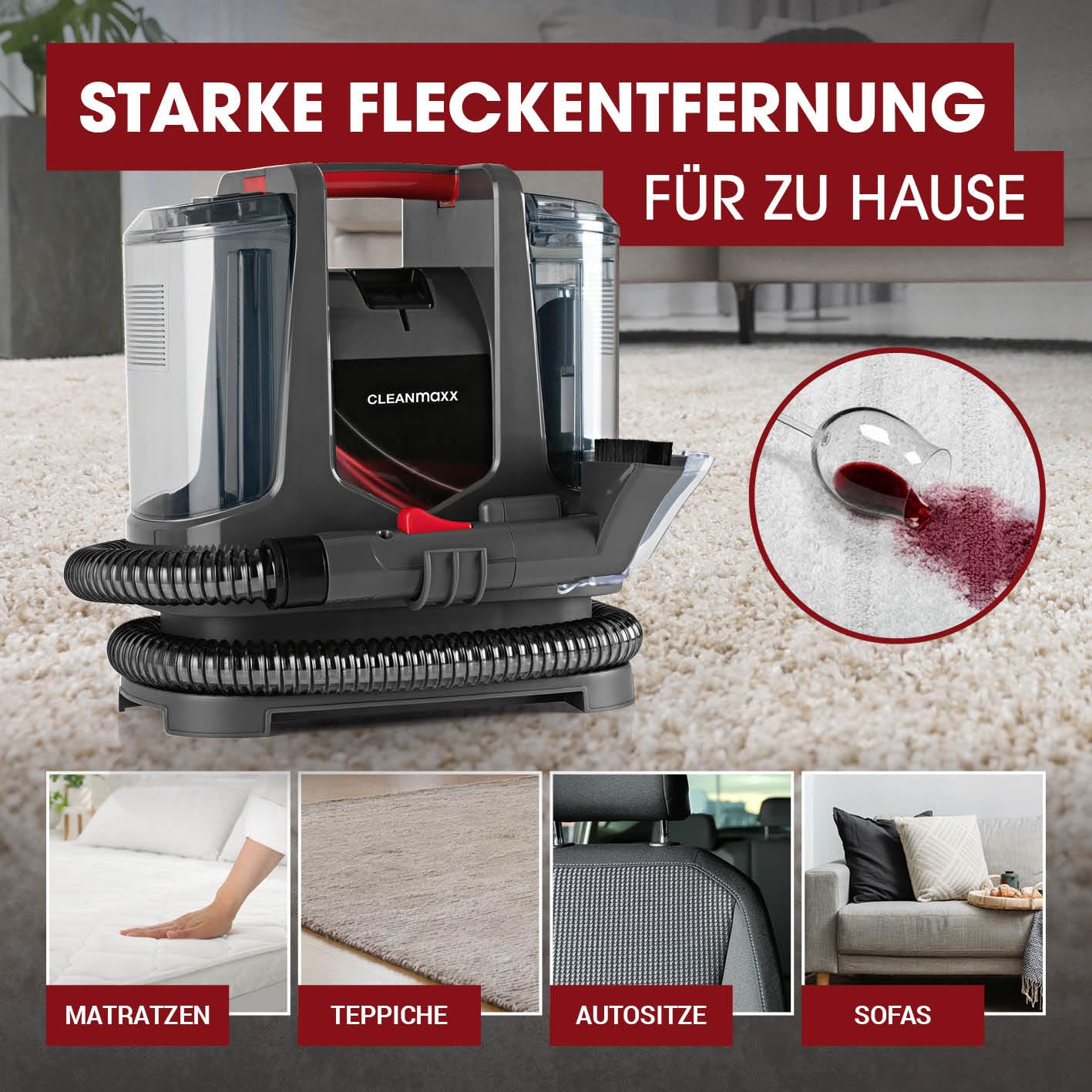 cleanmaxx-teppich-polsterreiniger-kompakt-plus-400w-f-r-sofa image 3