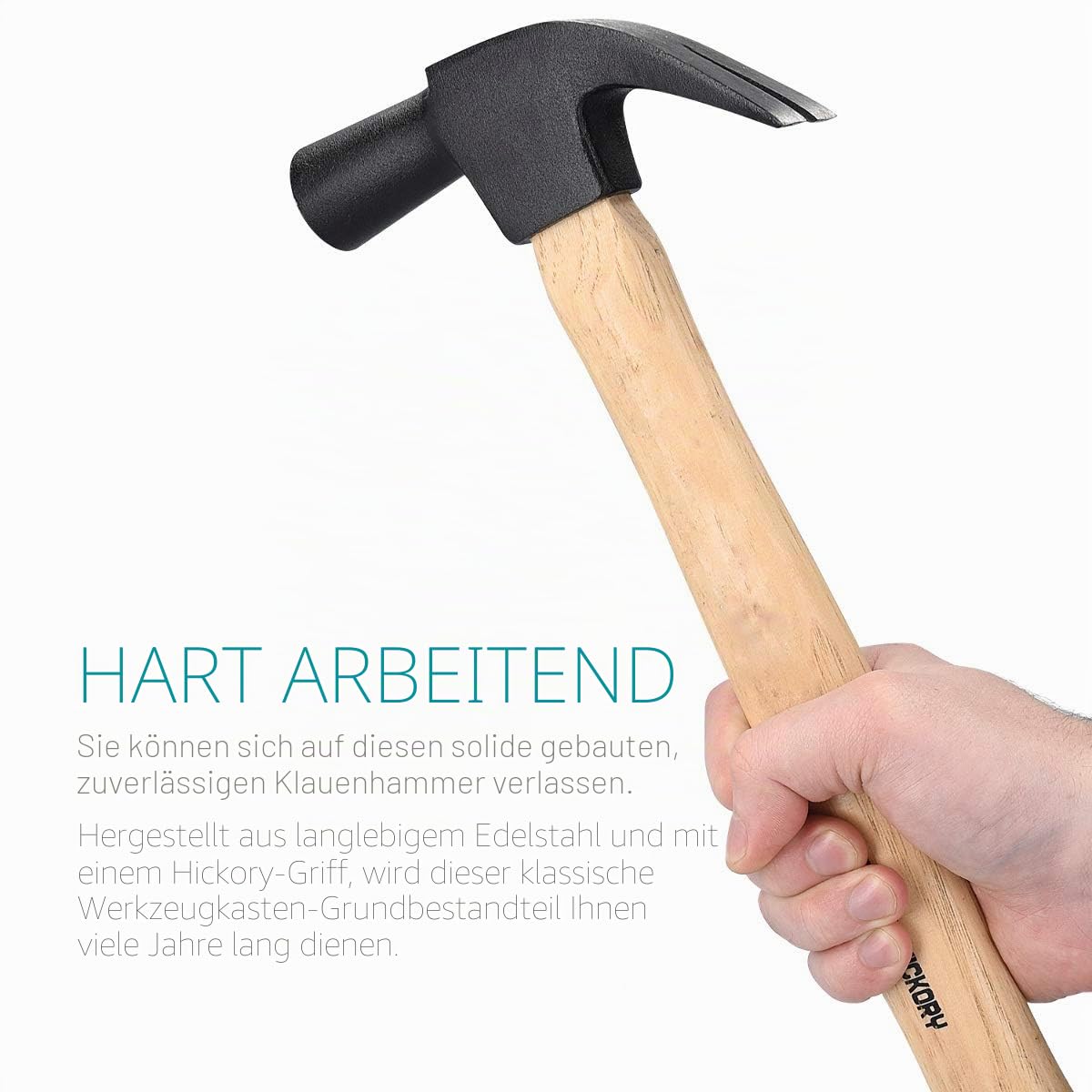 navaris-klauenhammer-hickory-holzstiel-33-cm-450-g-edelstahl image 6