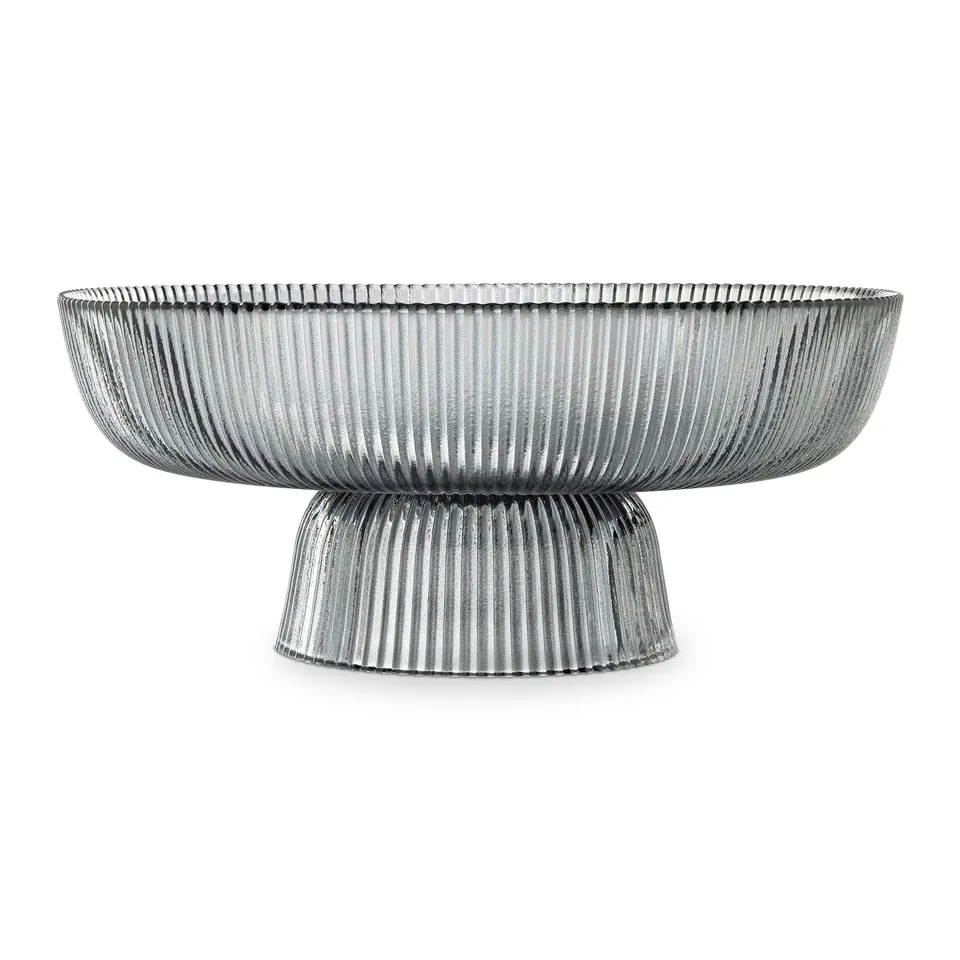 navaris-kitchen-fruchtschale-glas-schwarz-26-cm-salatschale image 1