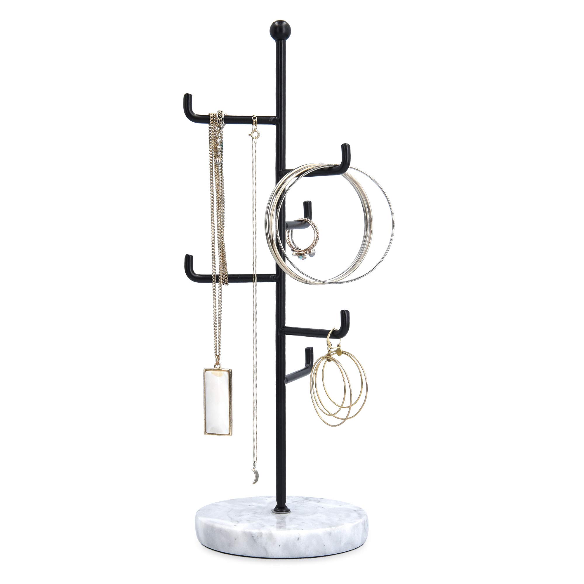 navaris-schmuckst-nder-marmor-metall-schmuckbaum-30-cm-ablage image 5