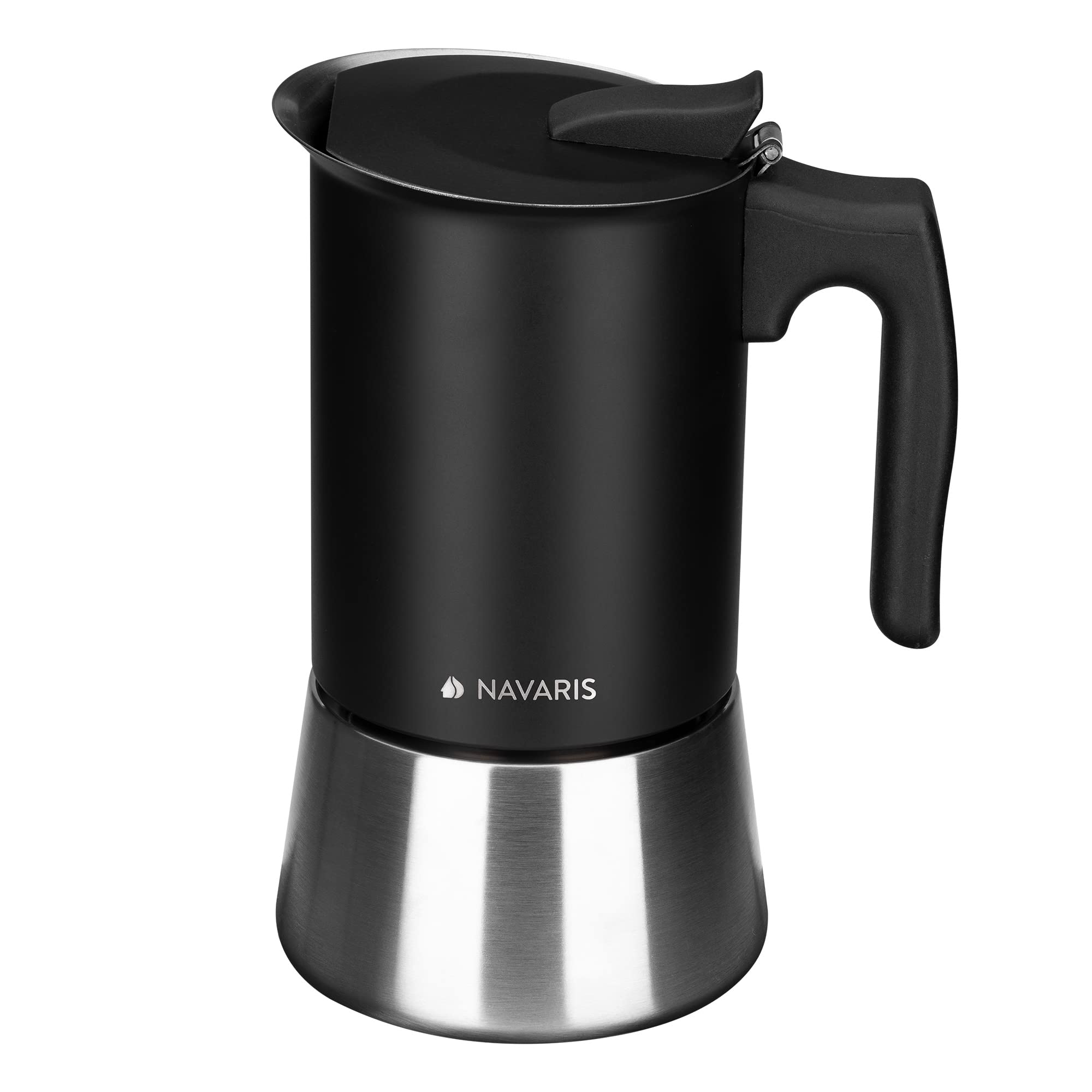 navaris-kitchen-espressokocher-6-tassen-edelstahl-schwarz-300ml image 5