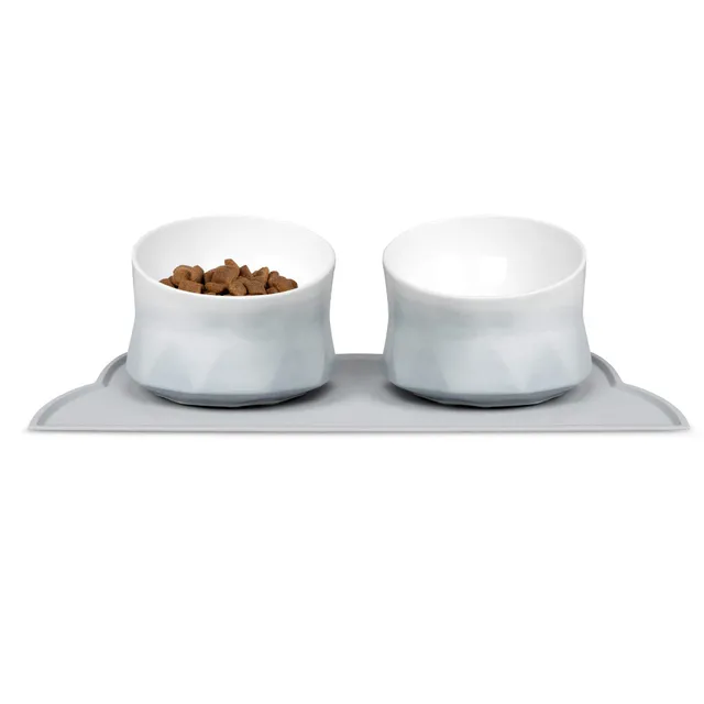 navaris-animals-fressnapf-set-keramik-2x-250ml-mit-matte image 1