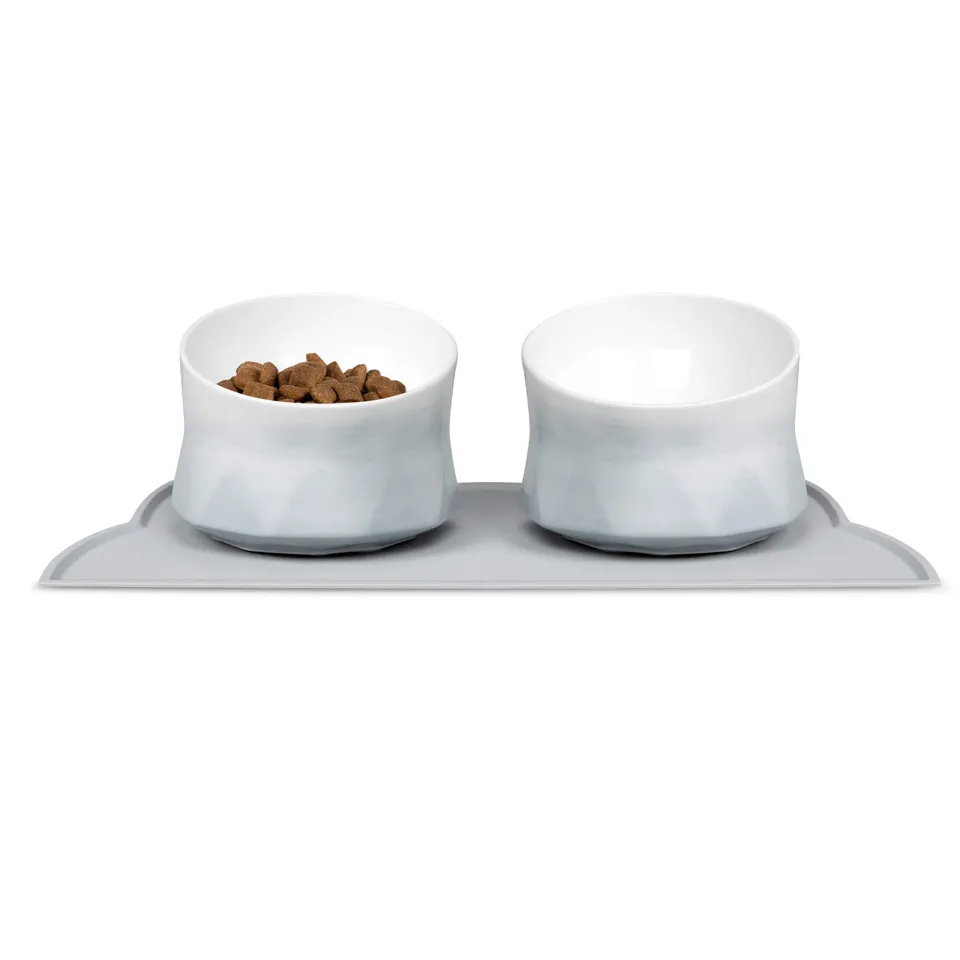 navaris-animals-fressnapf-set-keramik-2x-250ml-mit-matte image 1