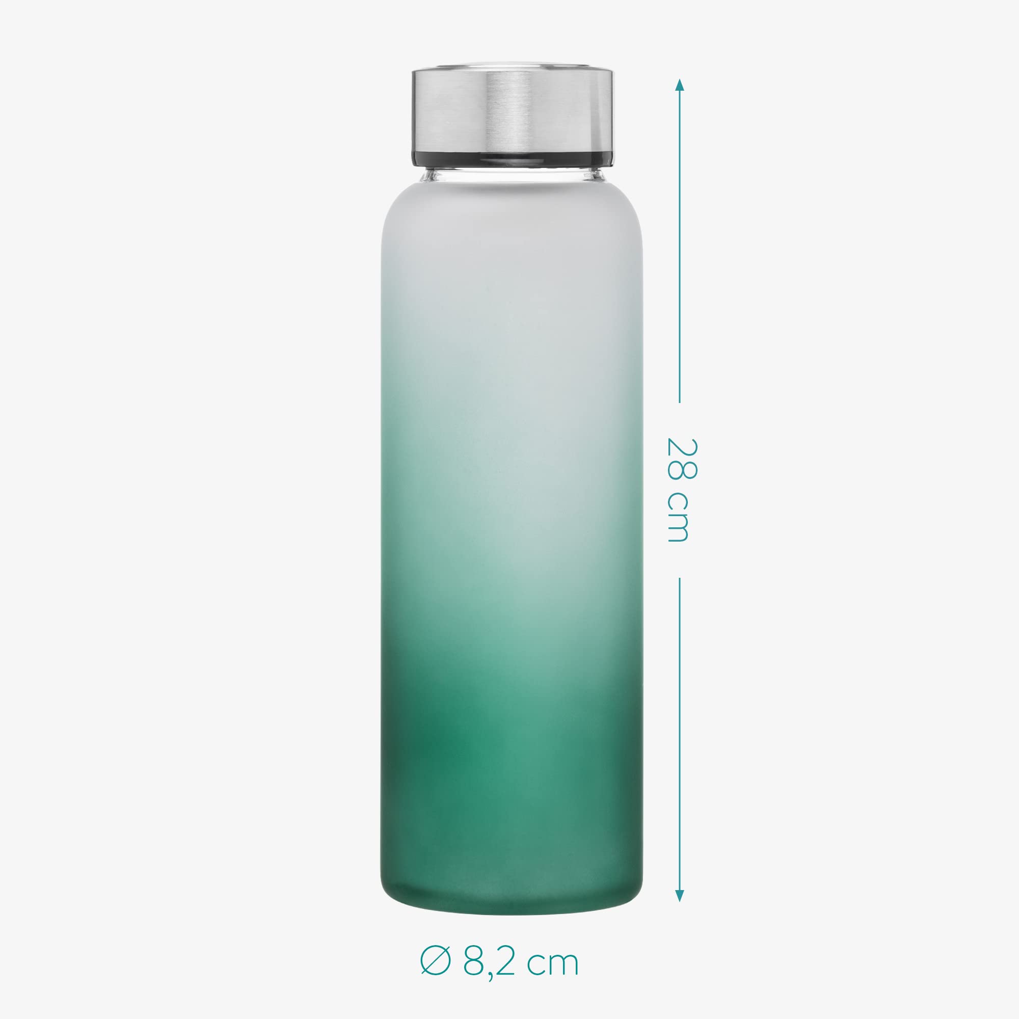 navaris-kitchen-glasflasche-950ml-trinkflasche-gr-n-mit-neoprenh-lle image 5