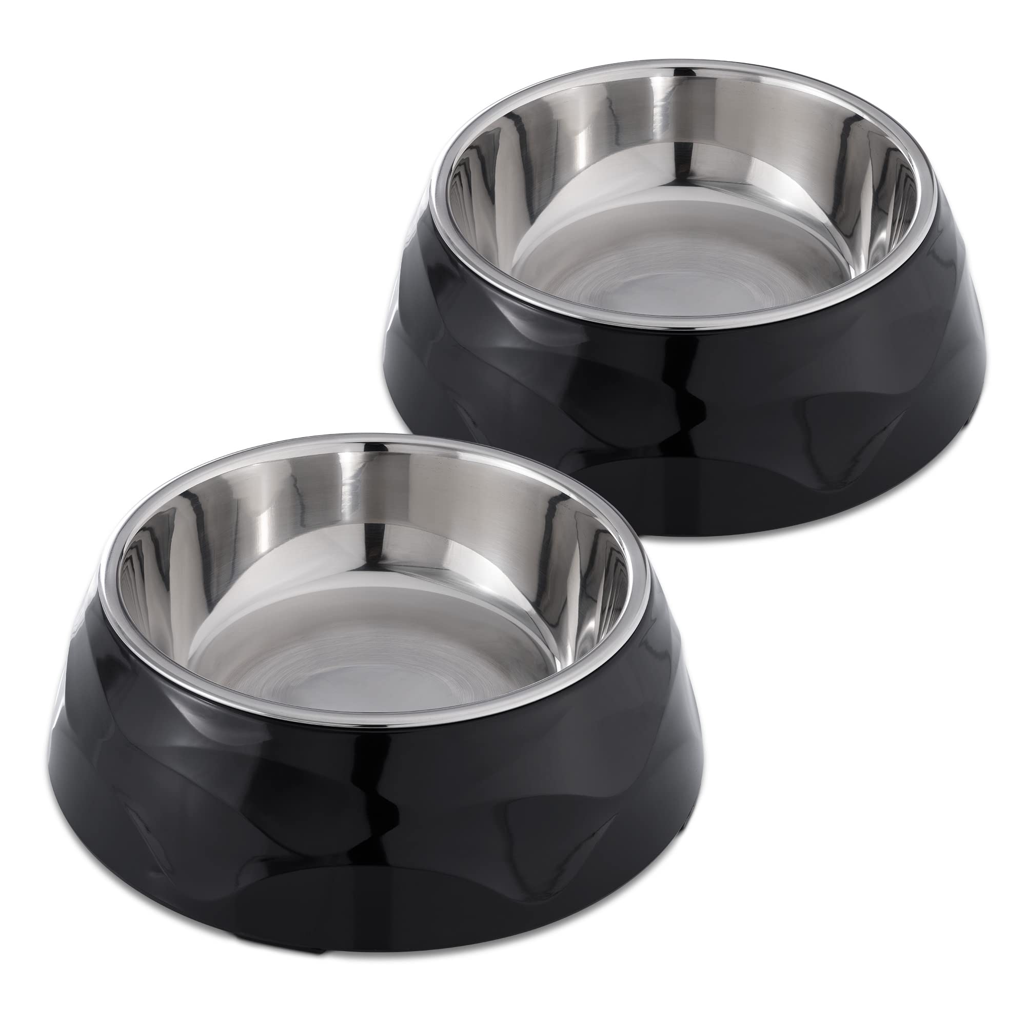 navaris-animals-futternapf-schwarz-stapelbar-2x-350-ml image 1