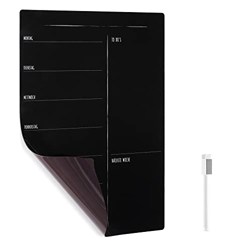 navaris-wochenplaner-magnettafel-schwarz-40x30-marker image 8