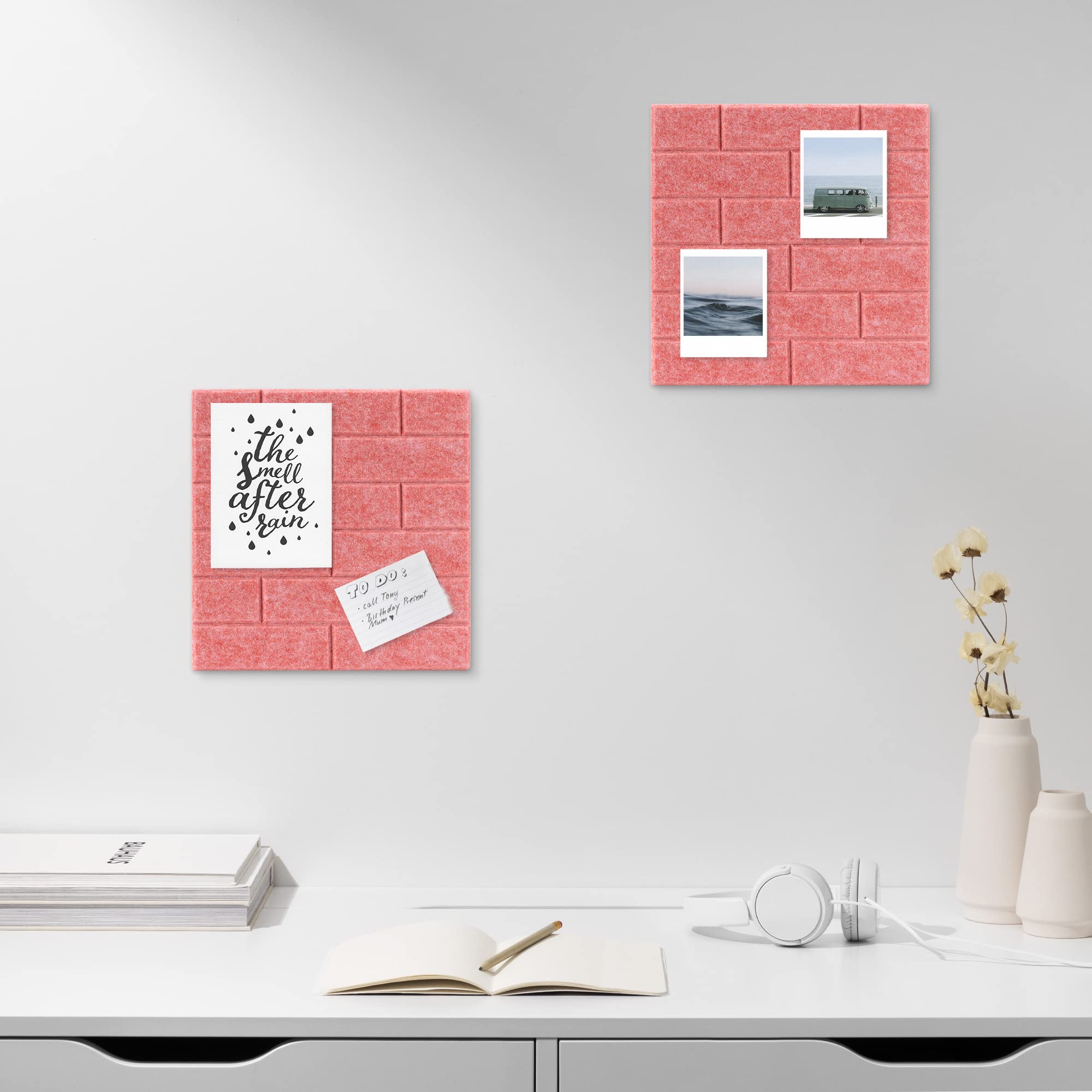 navaris-filz-memoboards-6er-set-30x30-cm-korallenrosa image 4