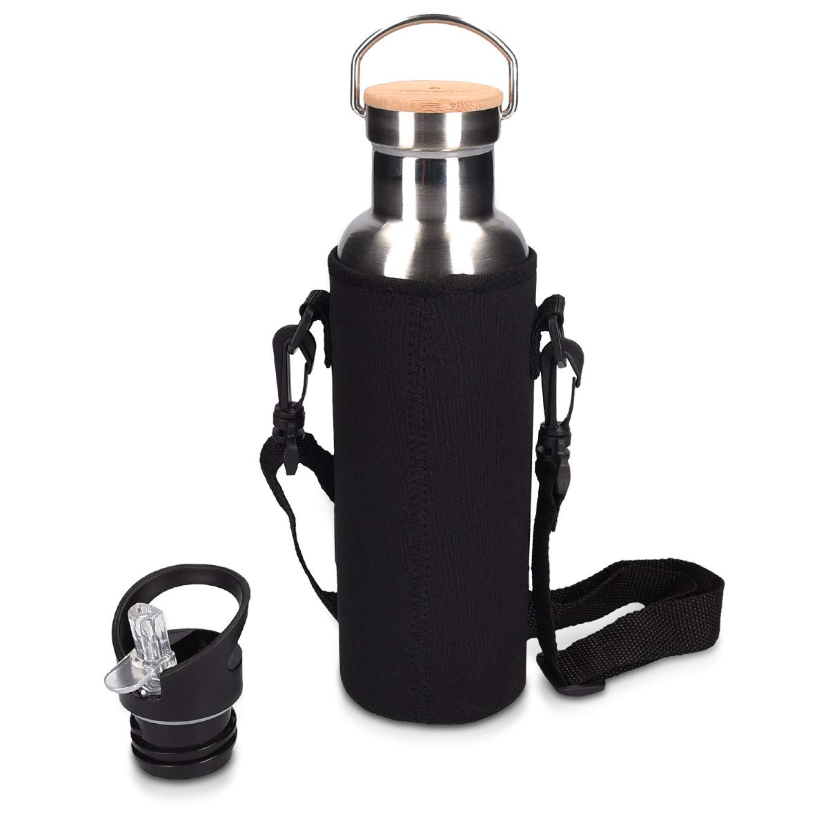 navaris-trinkflasche-edelstahl-700ml-silber-mit-2-verschl-ssen image 7