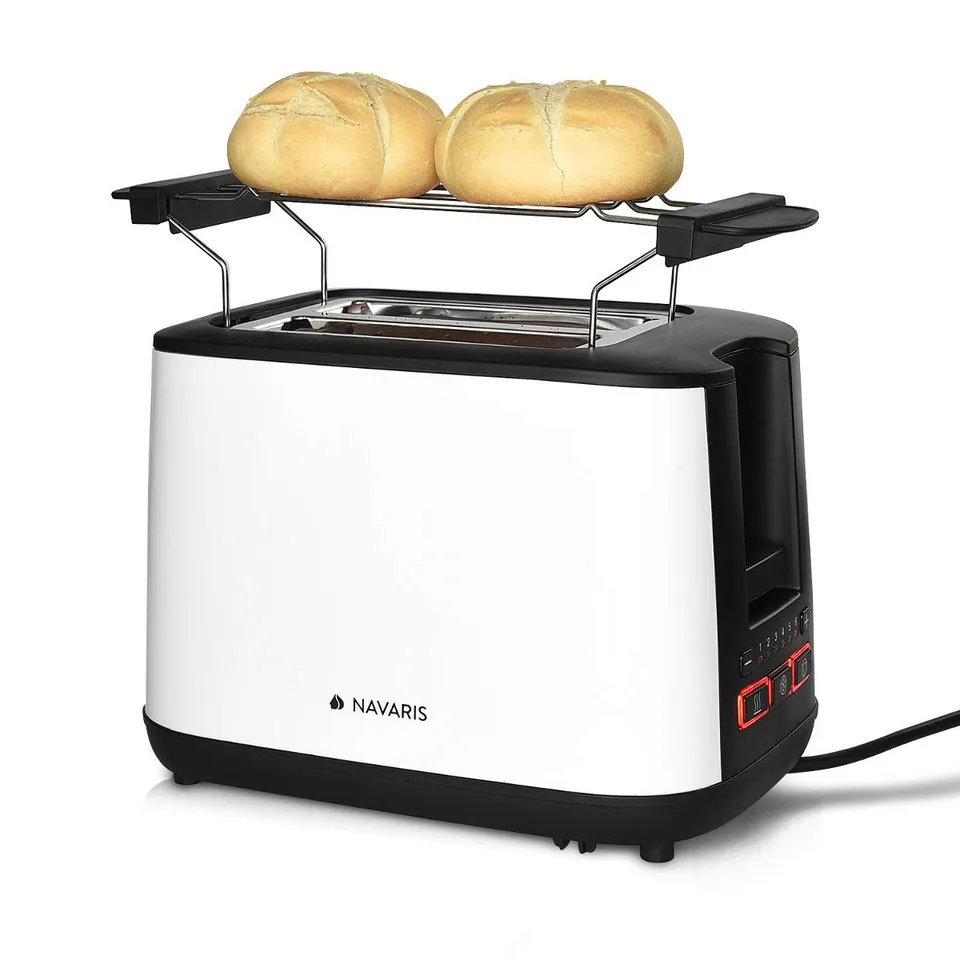 navaris-kitchen-doppelschlitz-toaster-wei-1000w-2-schlitze image 1