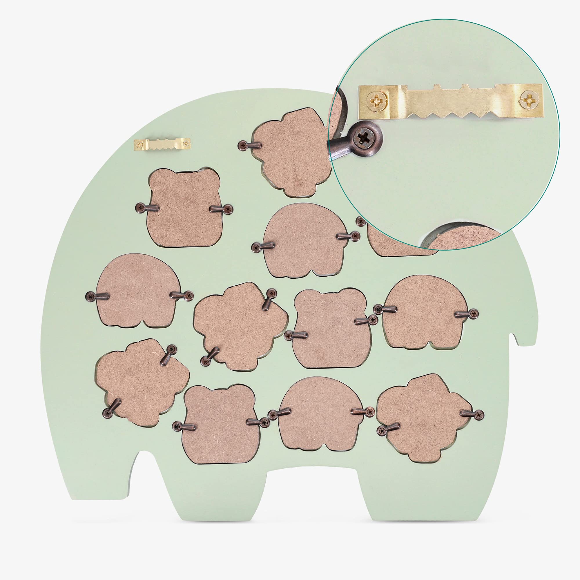 navaris-office-bilderrahmen-baby-elefant-12-monate-mdf image 6
