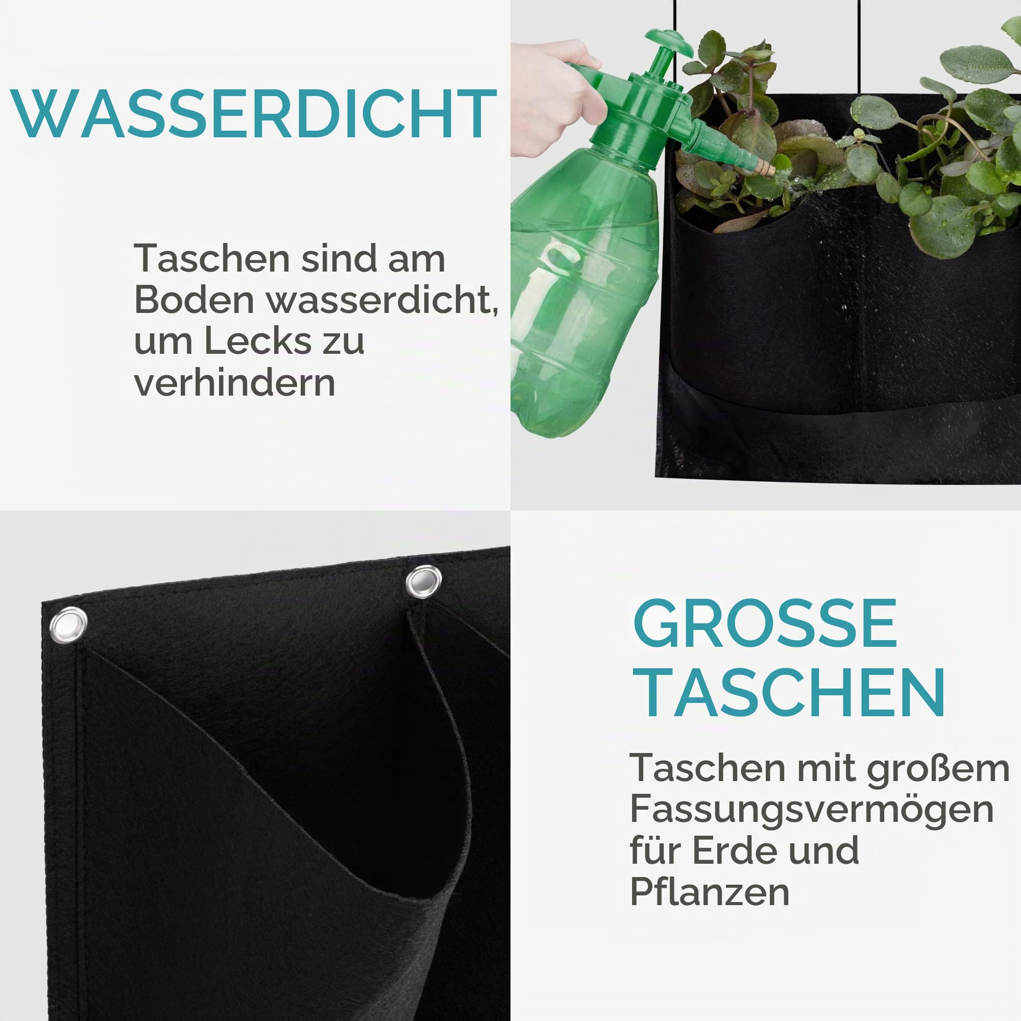 navaris-garden-pflanztaschen-4er-set-filz-12-f-cher image 3