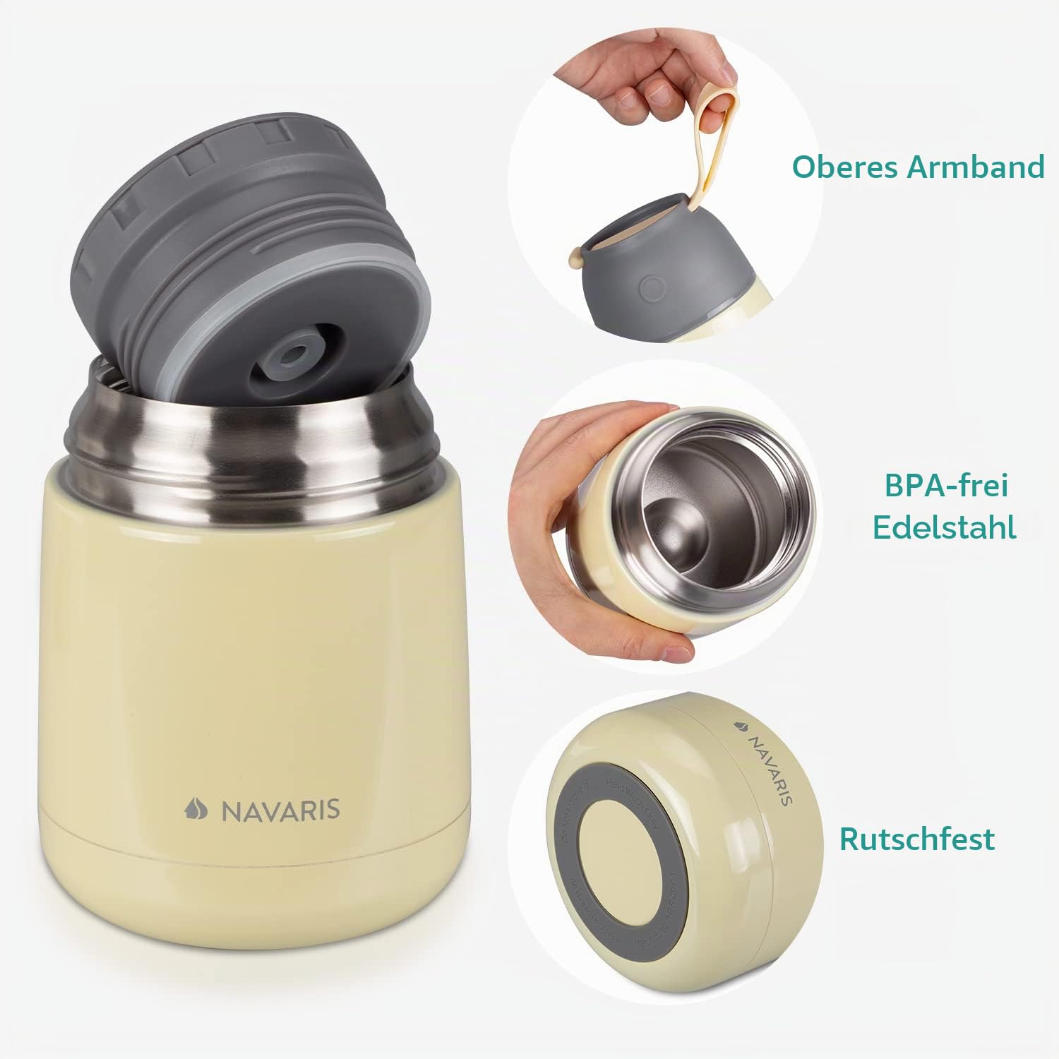 navaris-kitchen-thermobeh-lter-450ml-edelstahl-gelb image 4