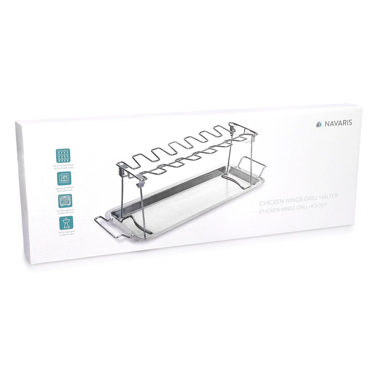 navaris-kitchen-h-hnchenschenkel-rack-edelstahl-mit-schale image 7