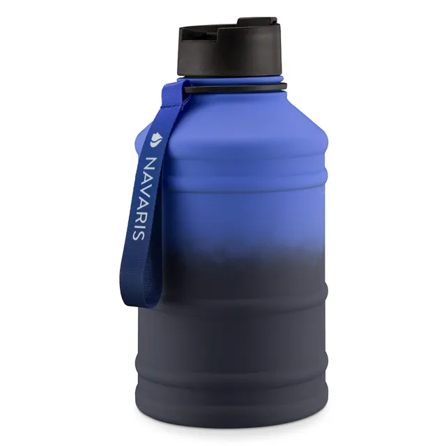 navaris-fitness-trinkflasche-2-2l-edelstahl-sportflasche-bpa-frei image 1
