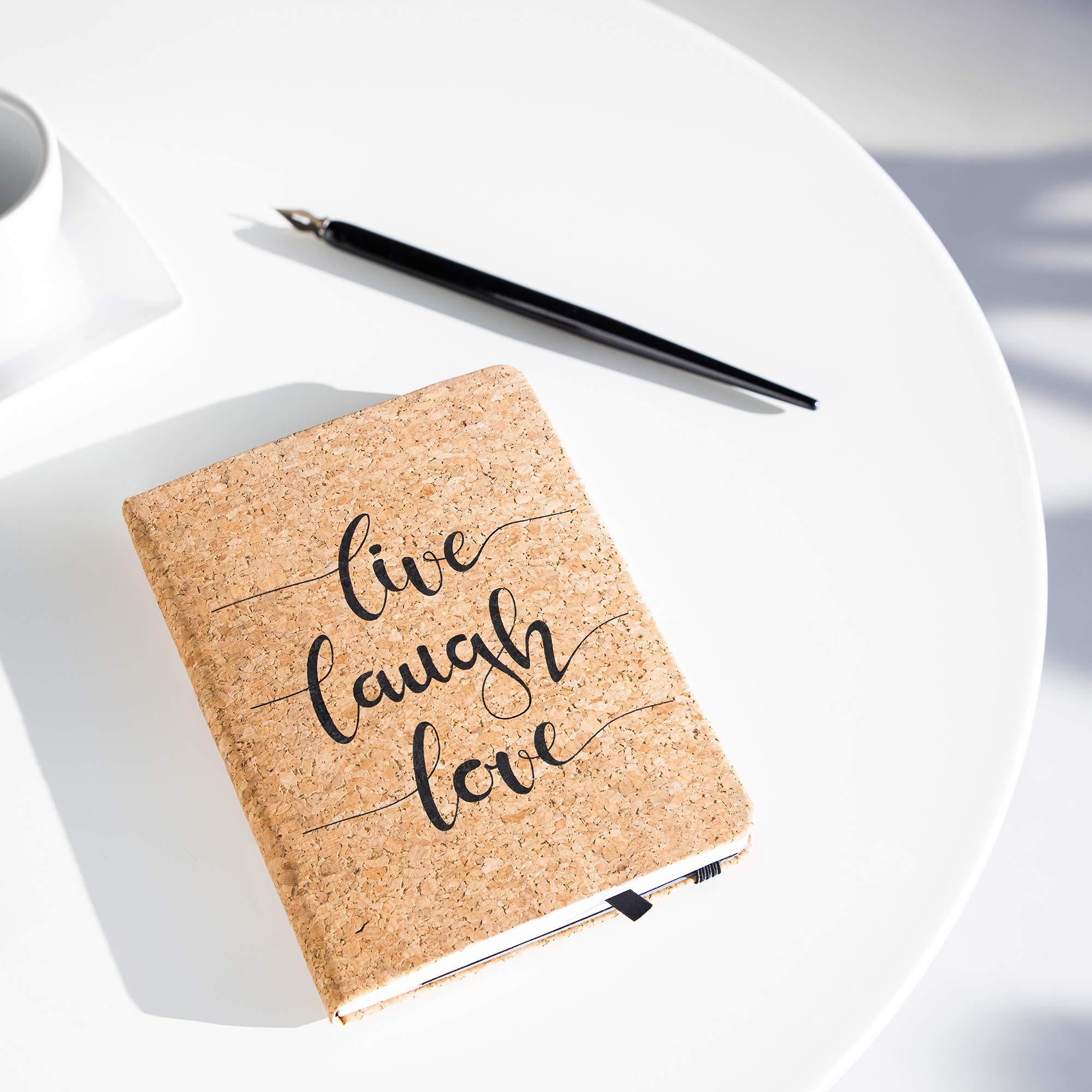 navaris-living-kork-notizbuch-liniert-live-laugh-love image 2