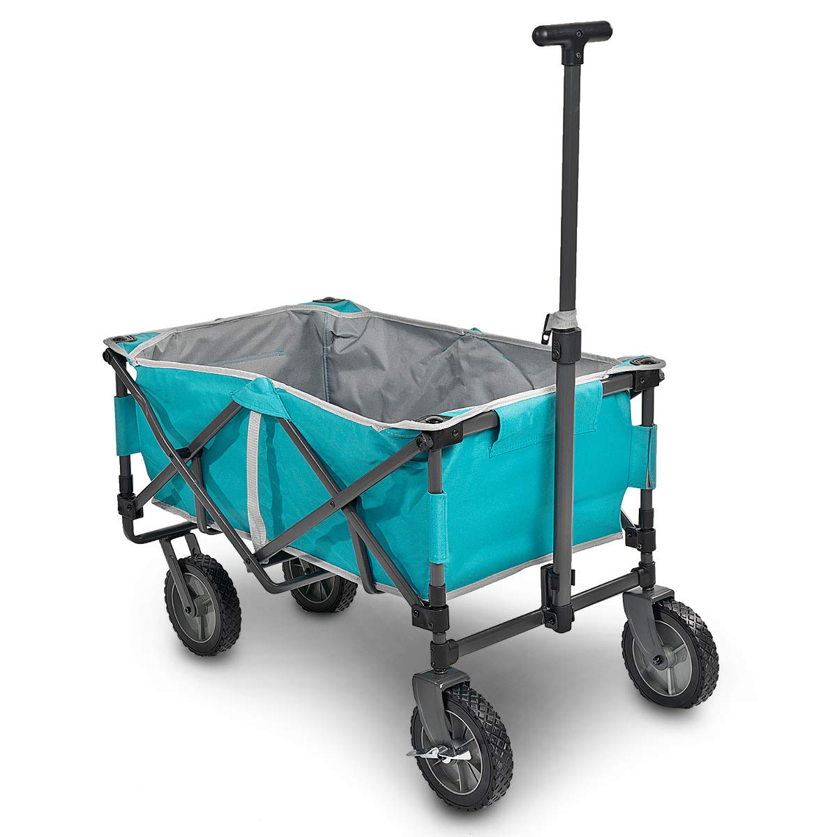 navaris-garden-bollerwagen-faltbar-85l-grau-petrol-50kg image 8